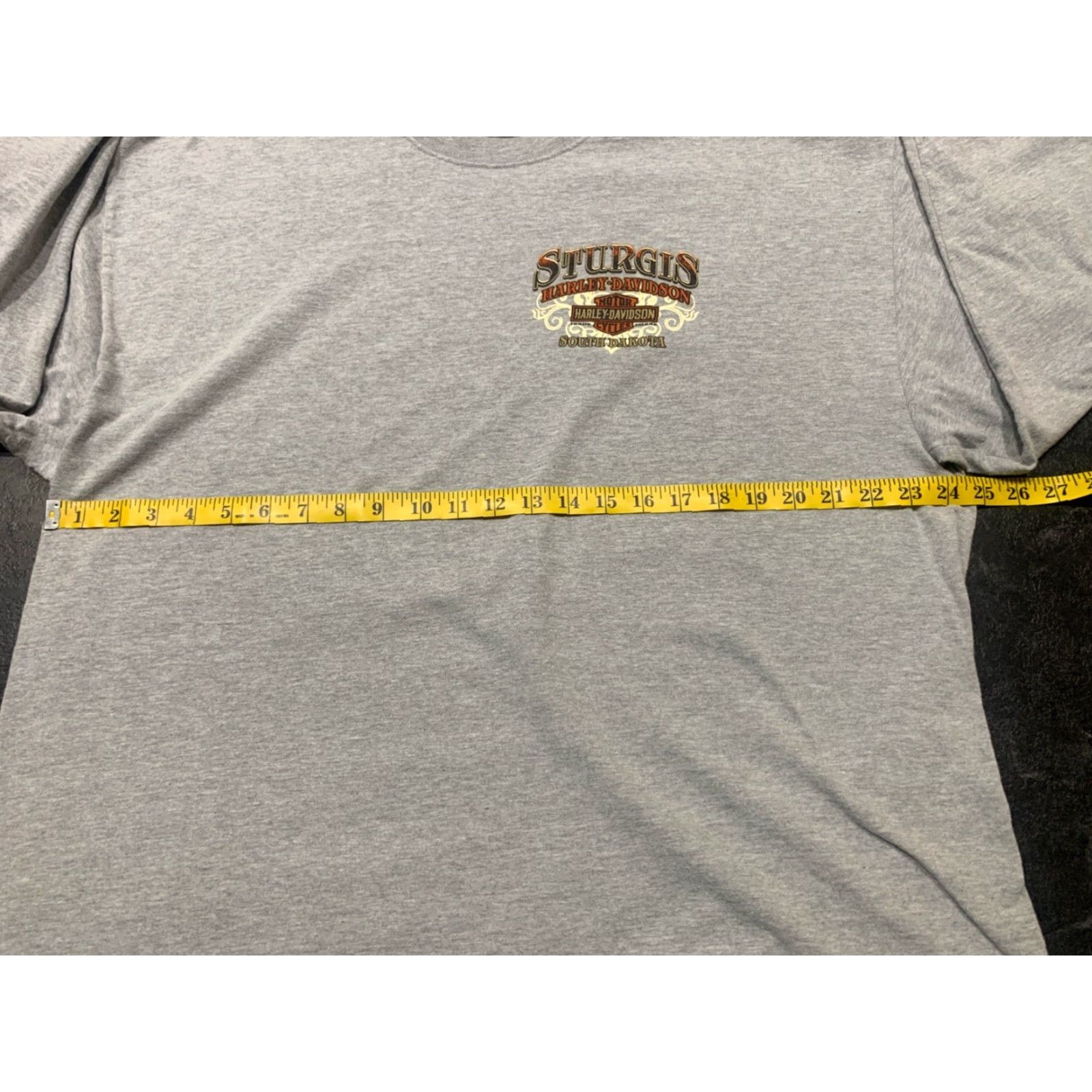 Harley Davidson Harley-Davidson T-Shirt Men 2XL Long Sleeve Gray Double-Sided Biker Motorcycle Rally Size US XXL / EU 58 / 5 - 7 Thumbnail