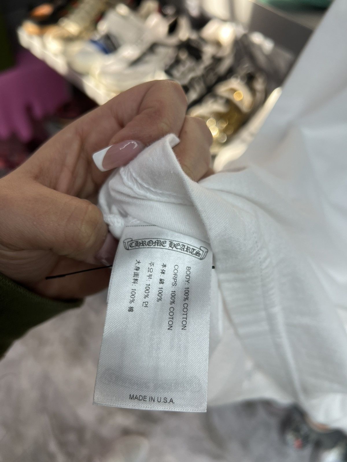 Chrome Hearts Chrome Hearts Las Vegas White Tee Size US L / EU 52-54 / 3 - 6 Thumbnail