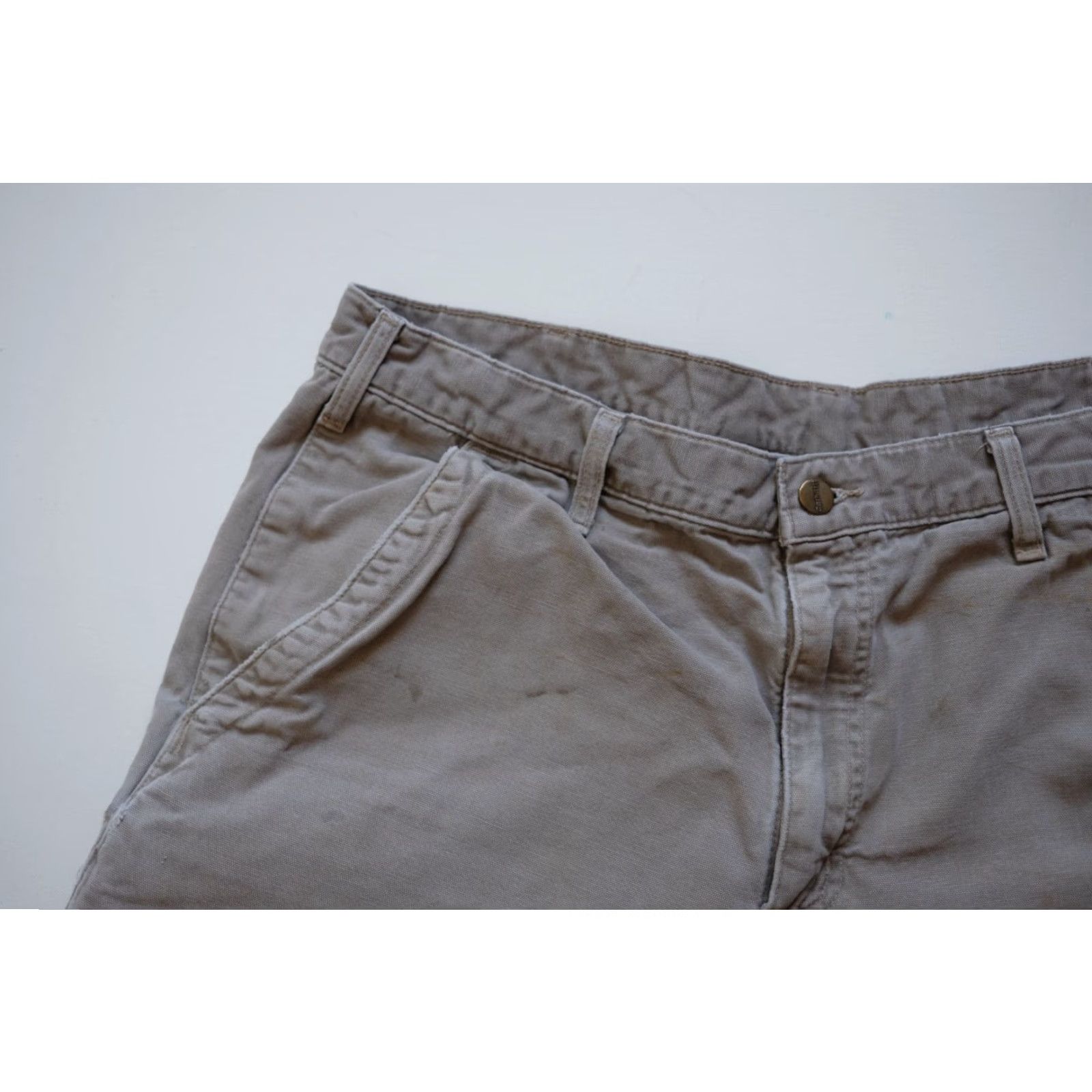 Carhartt VINTAGE Carhartt VTG Y2K 90s RETRO 100% COTTON WORK BROWN DISTRESSED JEANS SZ 38x32 Size US 38 / EU 54 - 4 Thumbnail