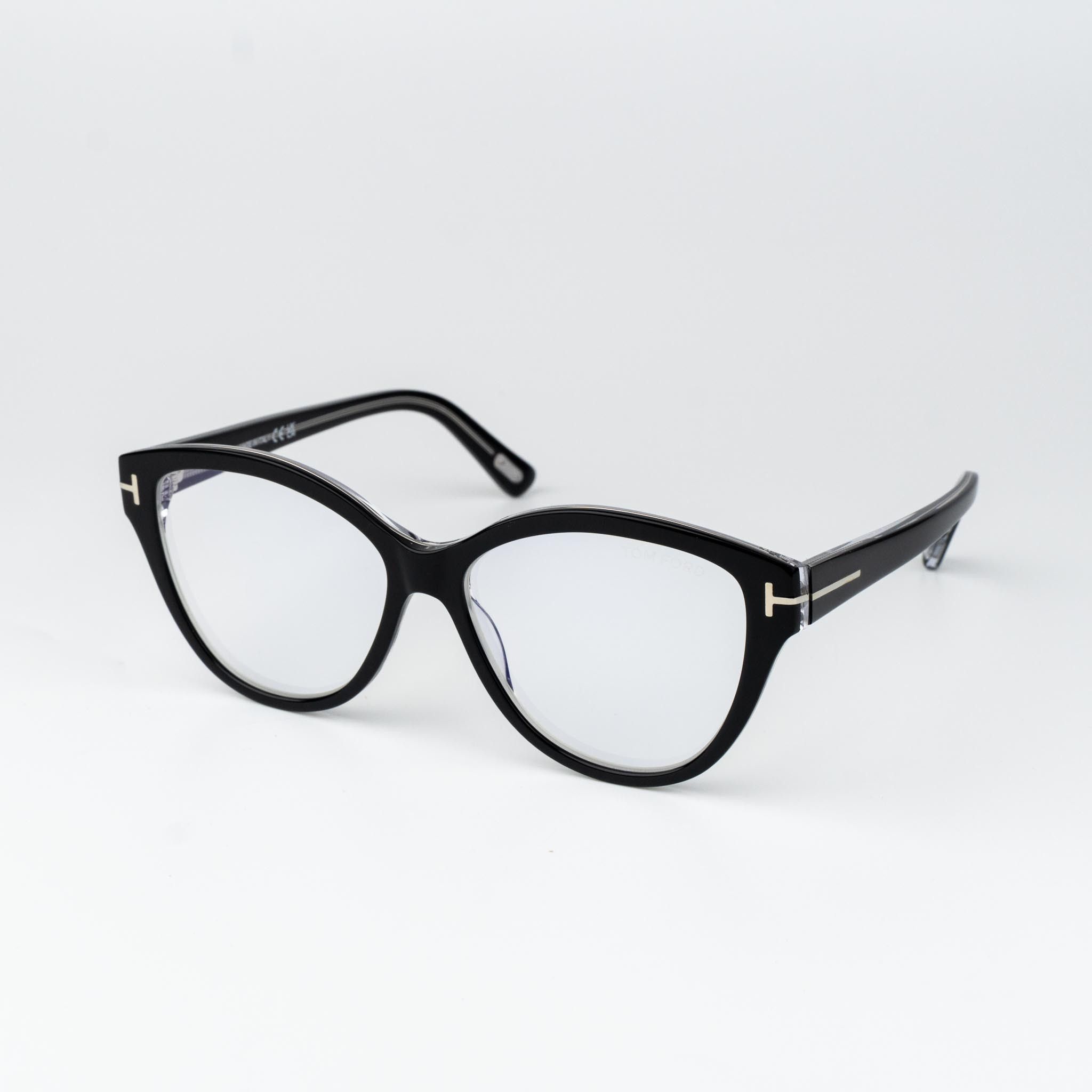 Tom Ford Tom Ford Woman Eyeglasses Cat Eye FT5954-B 003 NEW AUTHENTIC Size ONE SIZE - 4 Thumbnail