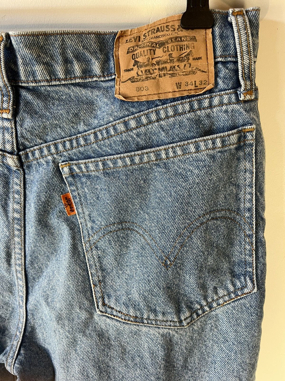 Levi's Vintages Levis 803 Orange Tab Jeans Size US 32 / EU 48 - 6 Thumbnail