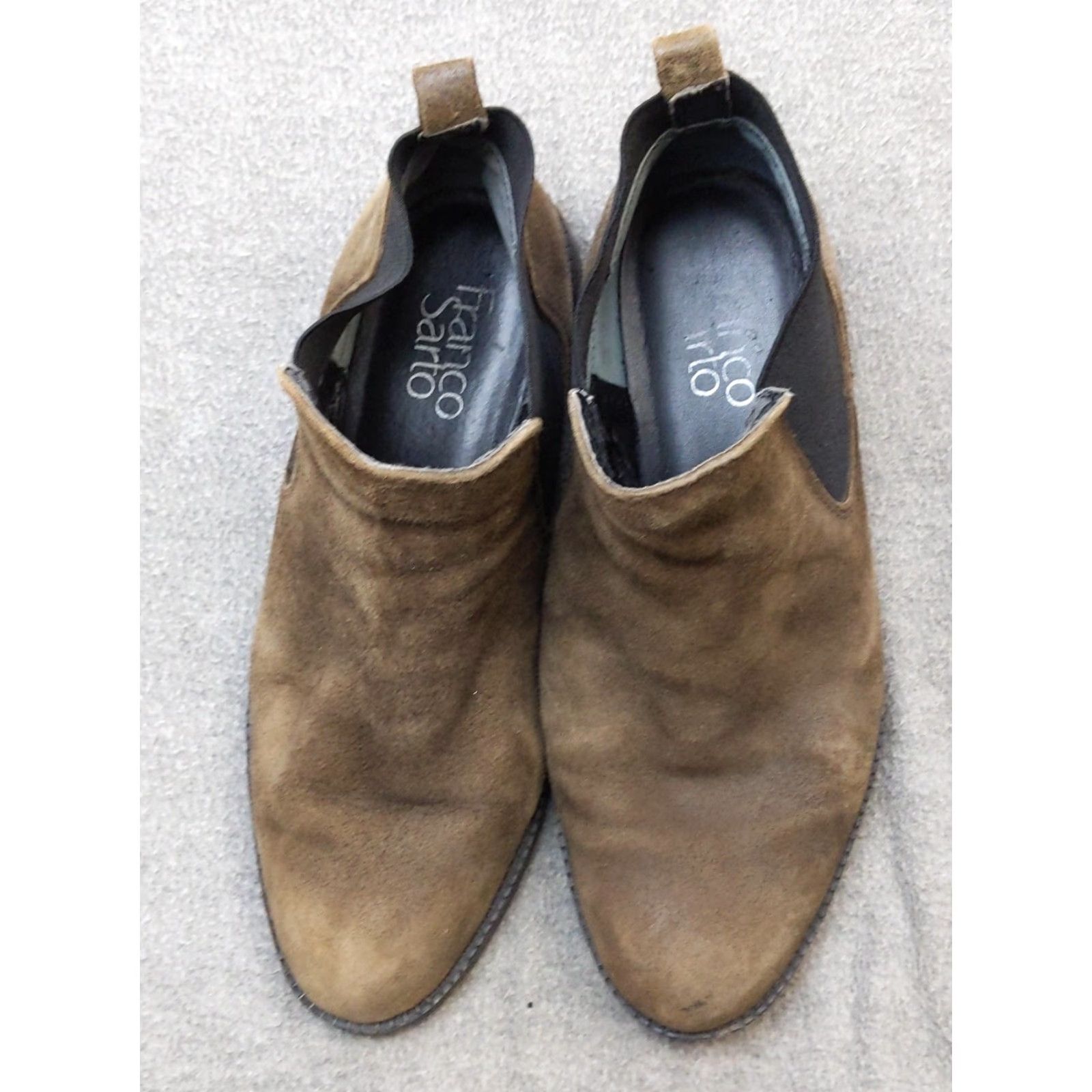 Franco Sarto Franco Sarto Boots Womens Size 7 Brown Suede Chelsea Ankle Booties Block Heel Size US 7 / IT 37 - 2 Thumbnail