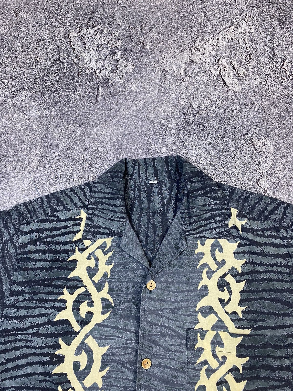 Vintage VTG 90s Hawaii Aloha Grey Shirt Y2K Surf Style Size US M / EU 48-50 / 2 - 4 Thumbnail