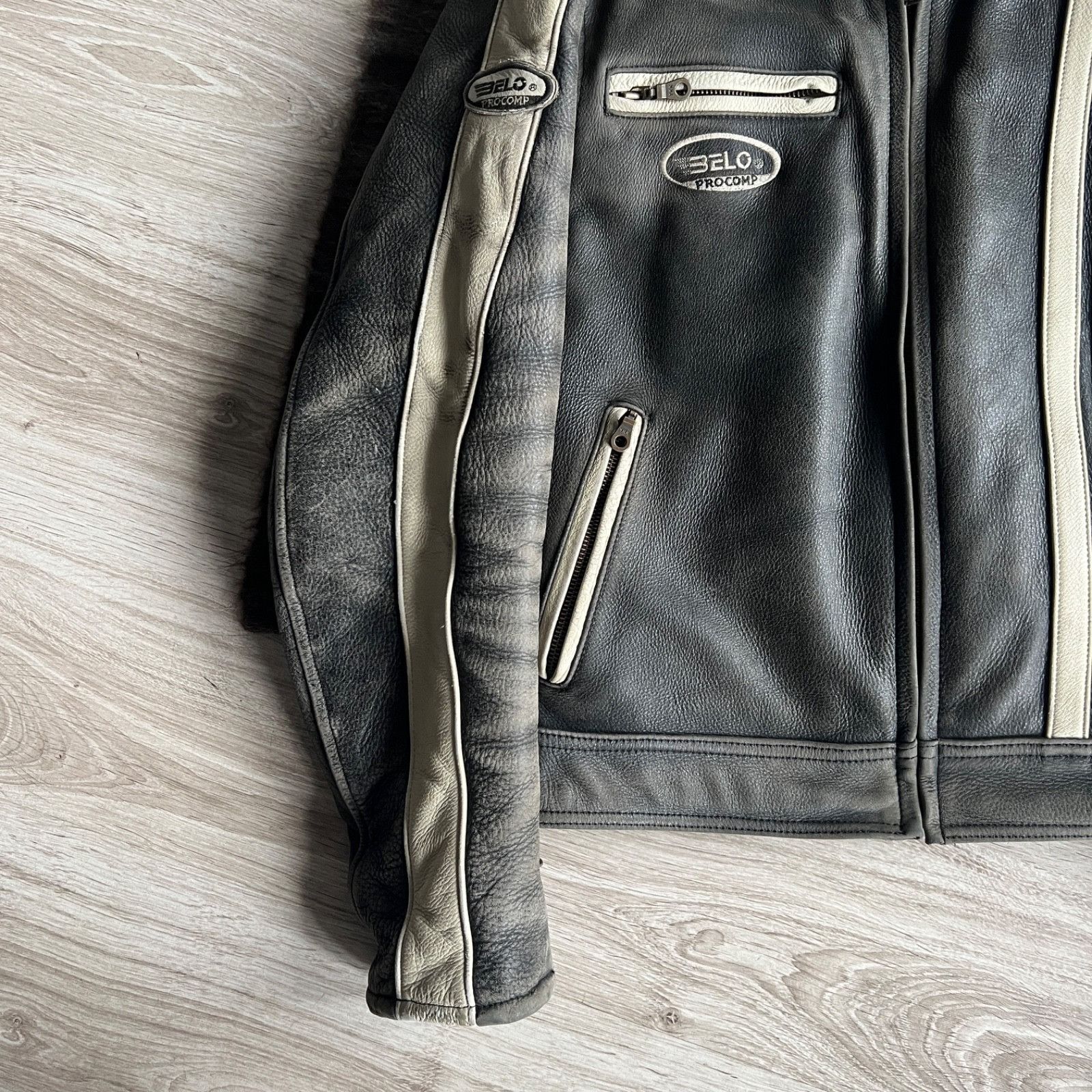 Leather Belo Procomp Leather Motorcycle Moto Biker Jacket 9919AC Size US L / EU 52-54 / 3 - 6 Thumbnail