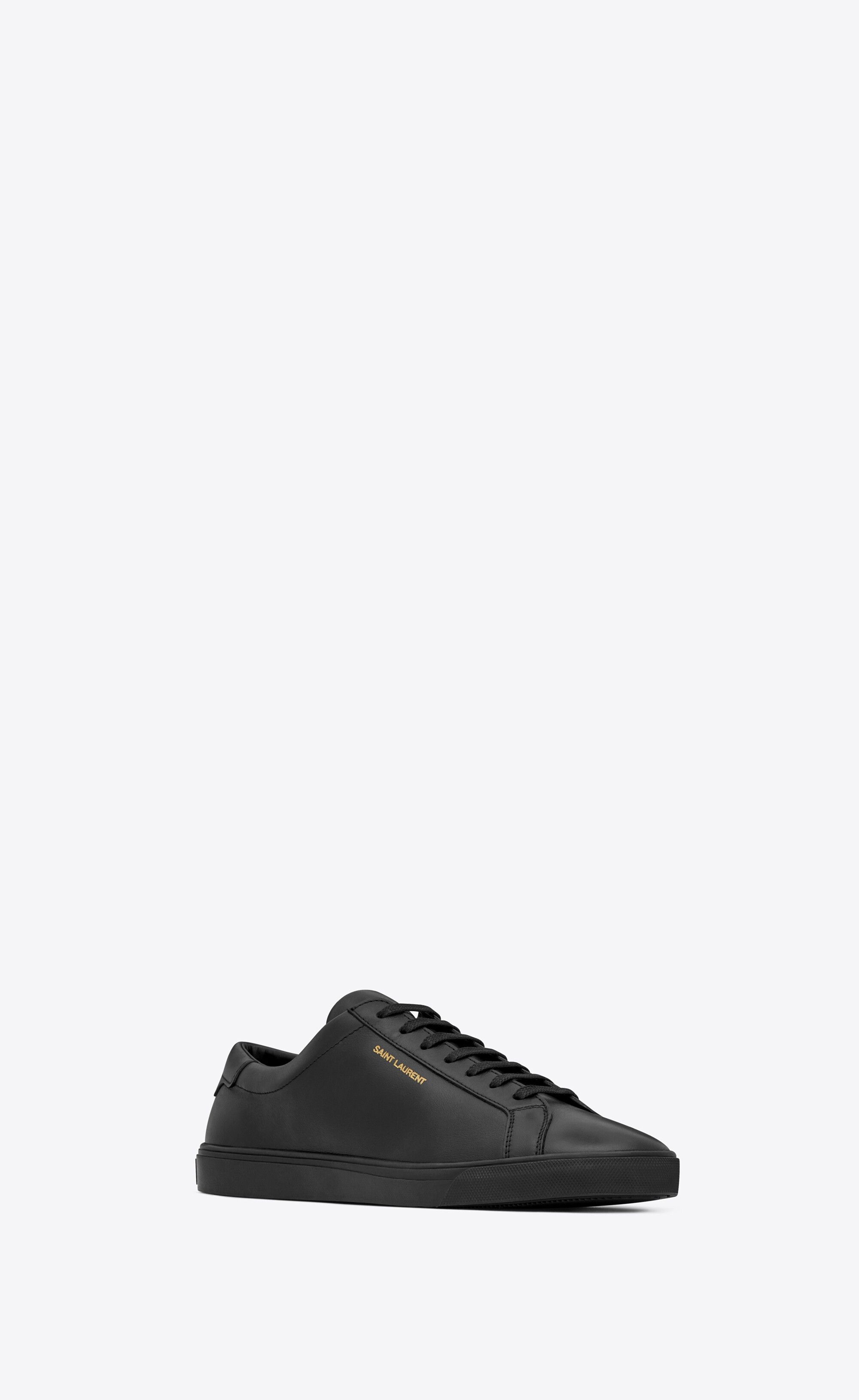 Saint Laurent Paris o1s1wg111224 Andy Sneakers in Leather in Black Size US 9 / IT 39 - 4 Thumbnail