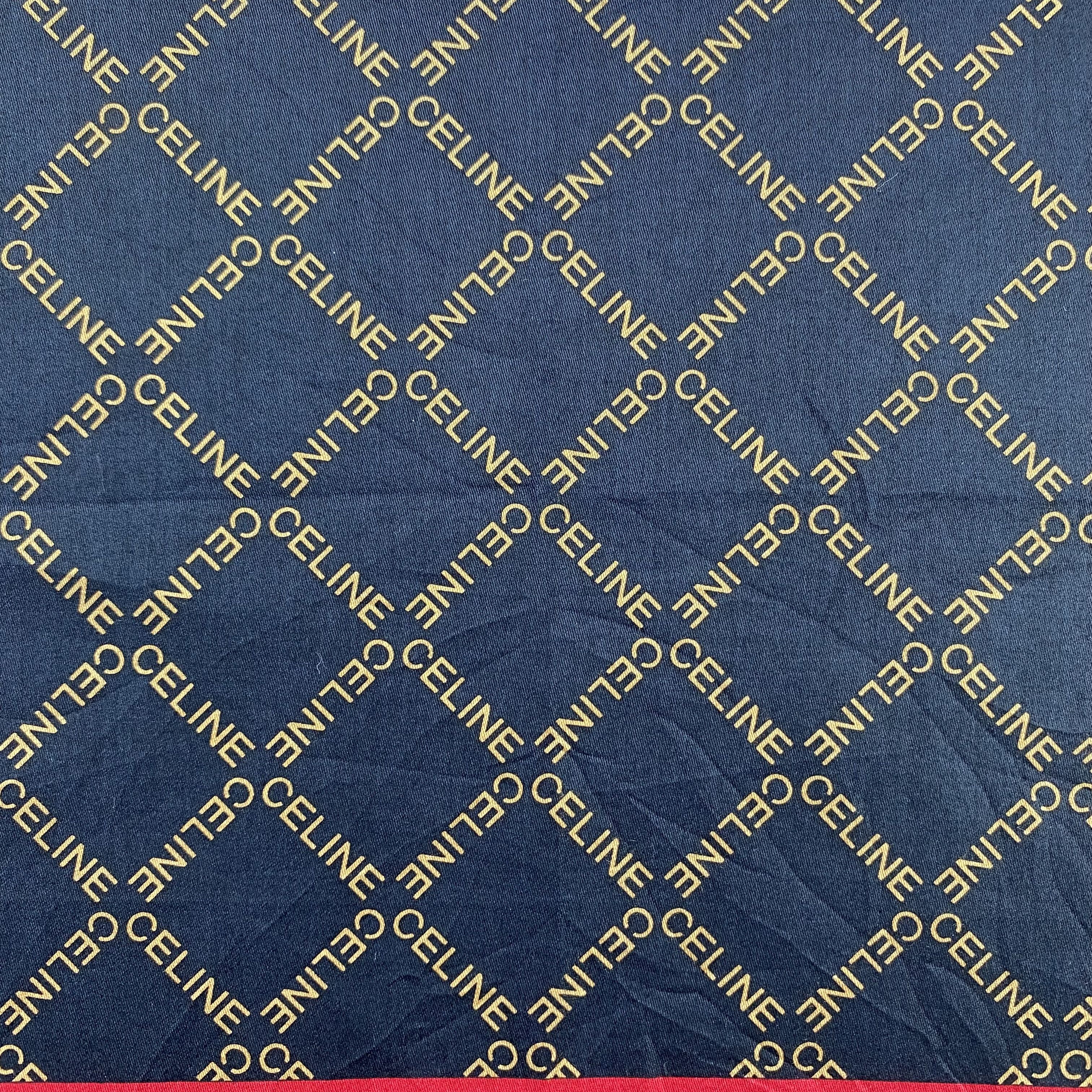Celine × Vintage Celine Bandana/ Handkerchief / Neckerchief-P1777 Size ONE SIZE - 4 Thumbnail