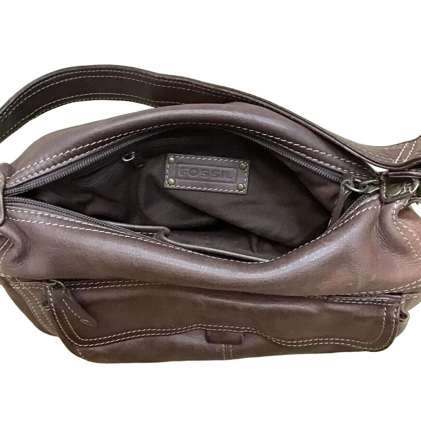 Fossil Fossil Bag Shoulder Bag Womens M Brown Authentic 971 Size ONE SIZE - 3 Thumbnail