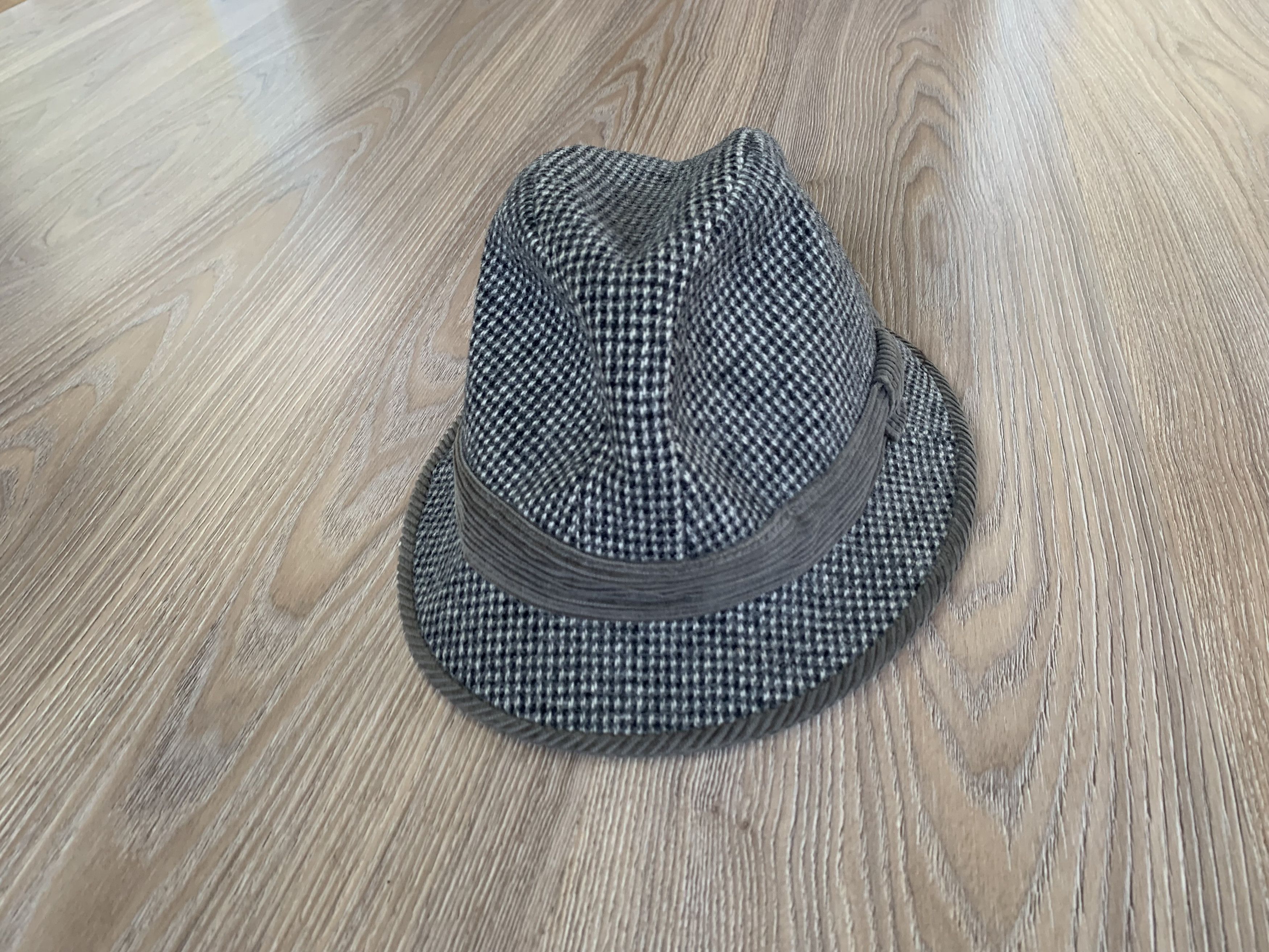 Designer Vintage Rare Dunn & Co Tweed Plaid Fedora Hat Size ONE SIZE - 1 Thumbnail