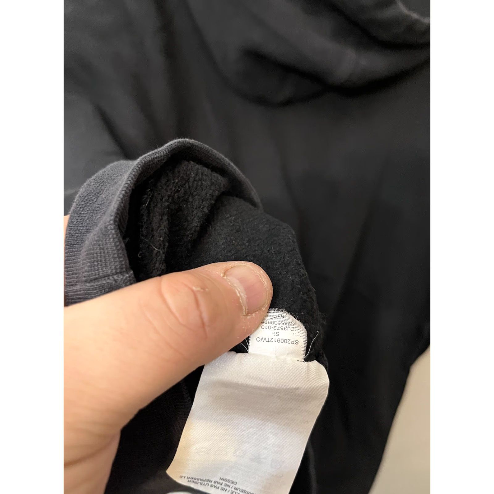 Nike NIKE Womens Sportswear Peace Pack Hoodie Black Small Distresed Pullover Embroidered 90s Peace Logo Activewear Casual Womens Hoodie, Black, Size S Size S / US 4 / IT 40 - 4 Thumbnail