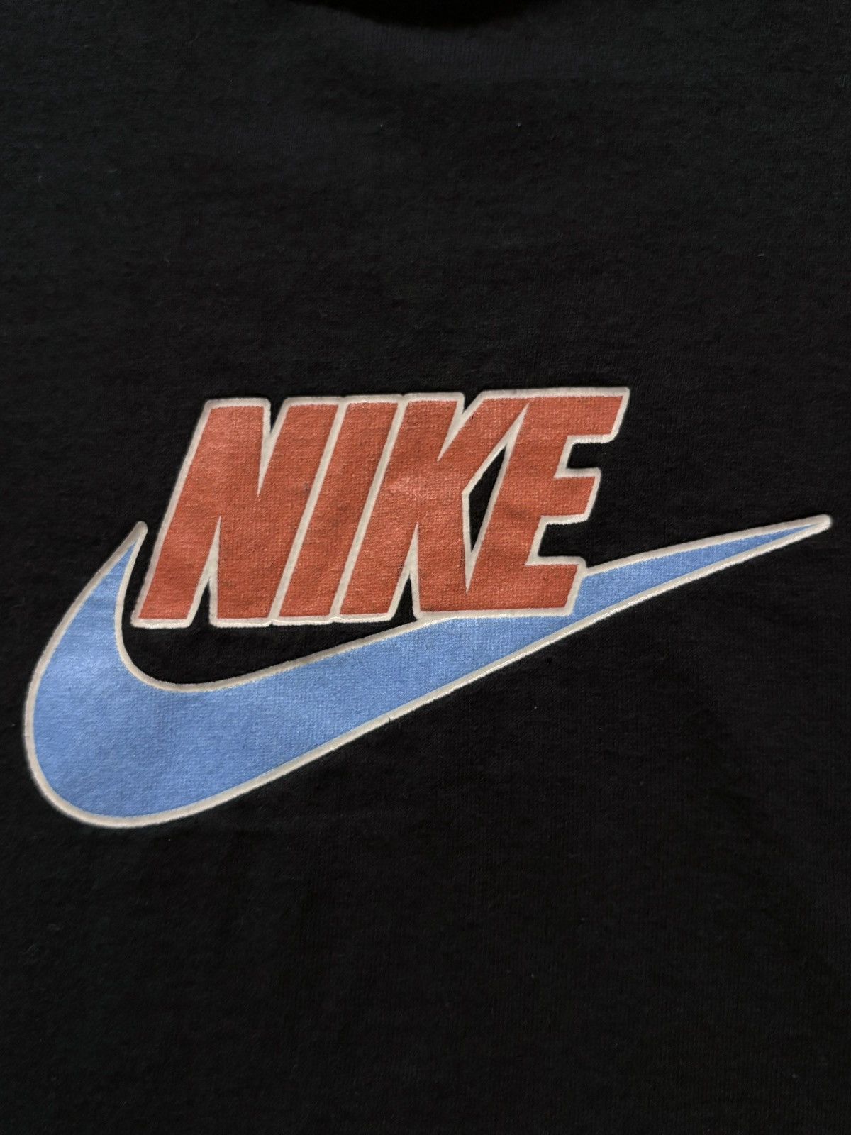 Nike 90’s Nike Vintage Orange/Blue Logo Gray Tag Tee Shirt Size US L / EU 52-54 / 3 - 3 Thumbnail