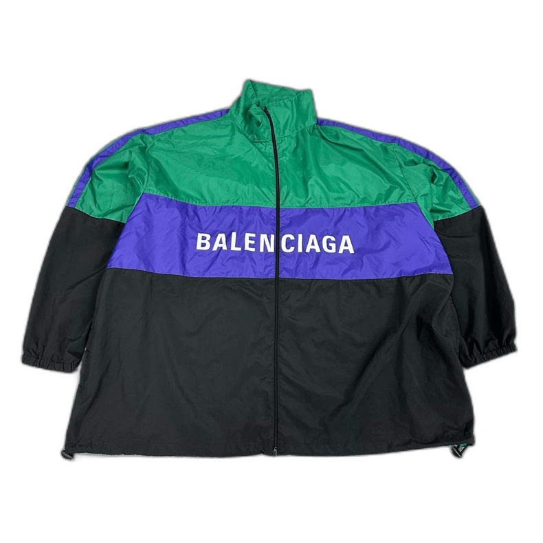 Balenciaga Balenciaga Colorblock Logo Windbreaker Jacket Size US L / EU 52-54 / 3 - 1 Thumbnail