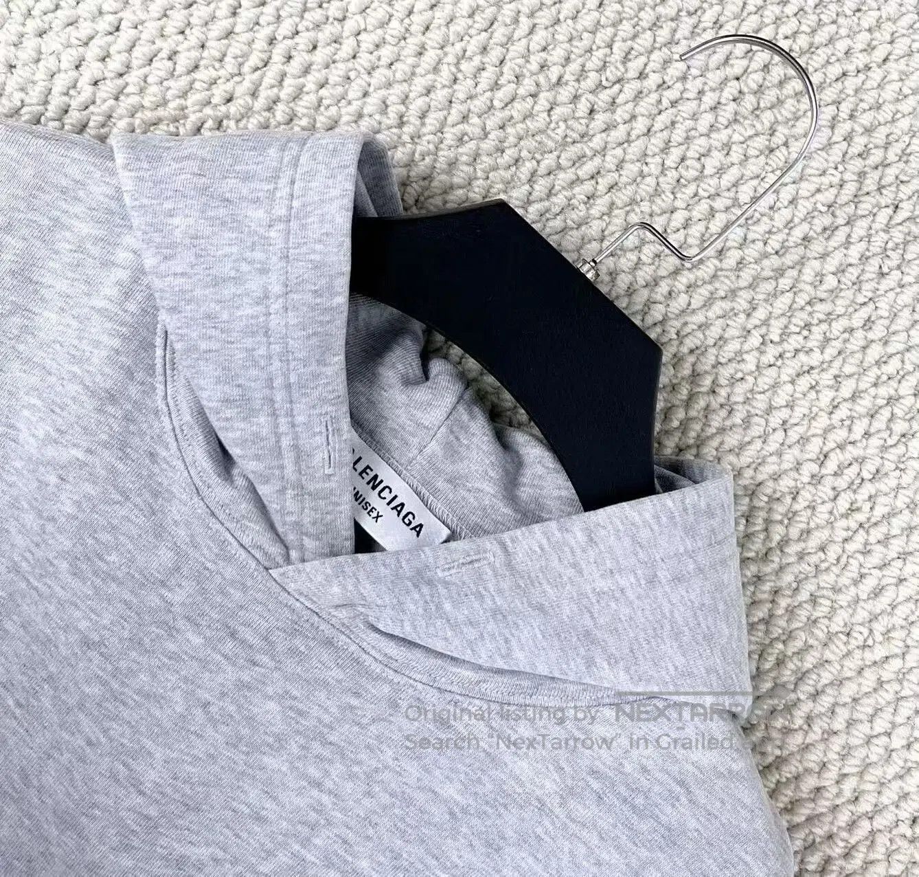 Balenciaga balenciaga gray reverse logo hoodie. Size US M / EU 48-50 / 2 - 3 Thumbnail