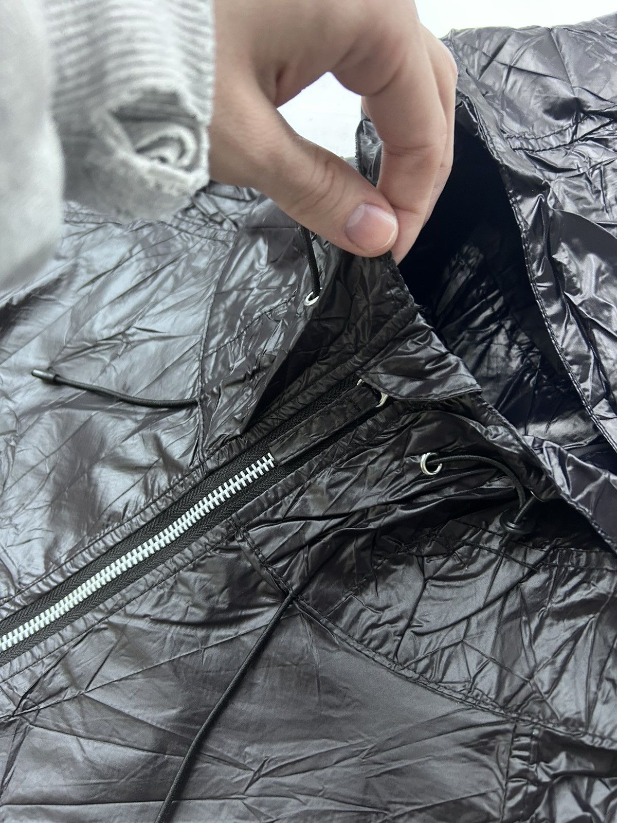 The GV Gallery GV Gallery Raspberry Crinkle Zip Up Jacket Black Size M Size US M / EU 48-50 / 2 - 10 Thumbnail