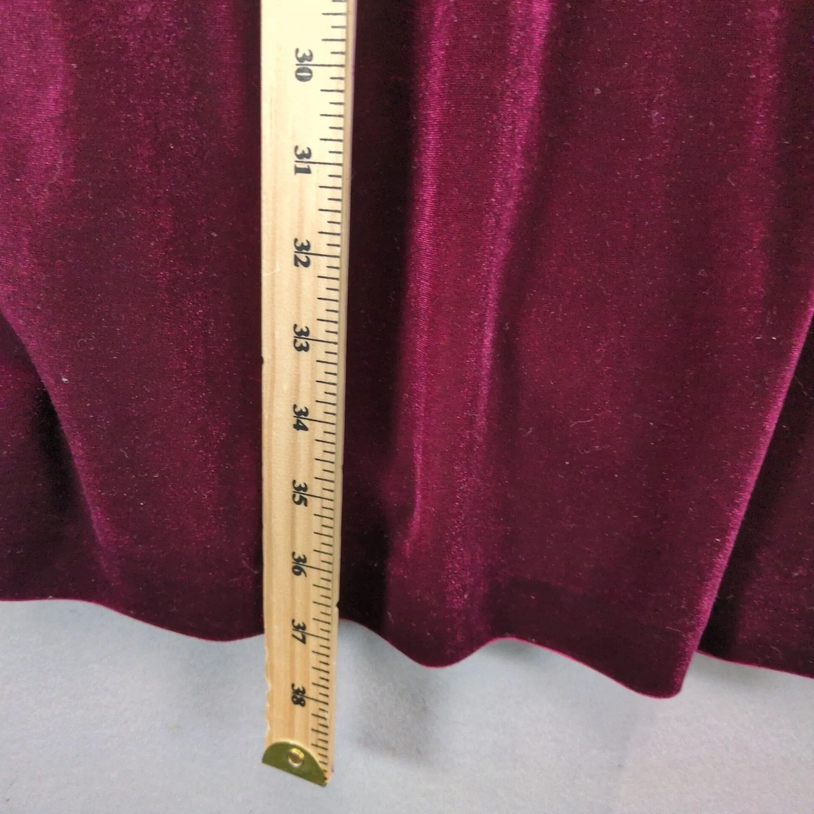 Jessica Simpson Jessica Simpson Burgundy Velvet Dress 12W Flutter Slv Open Size XL / US 12-14 / IT 48-50 - 8 Thumbnail
