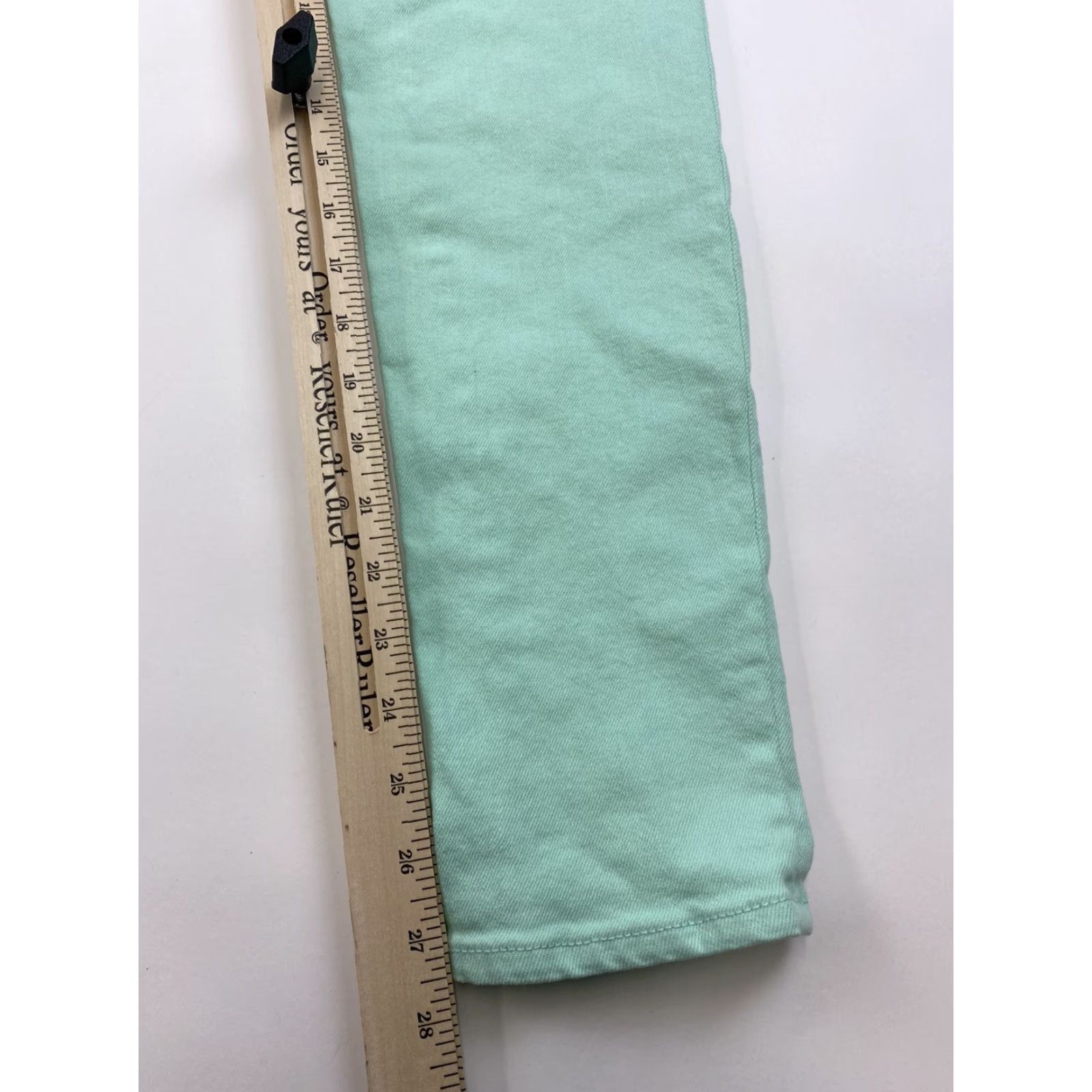 J.Crew J.Crew Jeans Womens 24 Toothpick Pastel Green City Classic Skinny Pockets Zip Button Vintage No Size 26" / US 2 / IT 38 - 6 Thumbnail