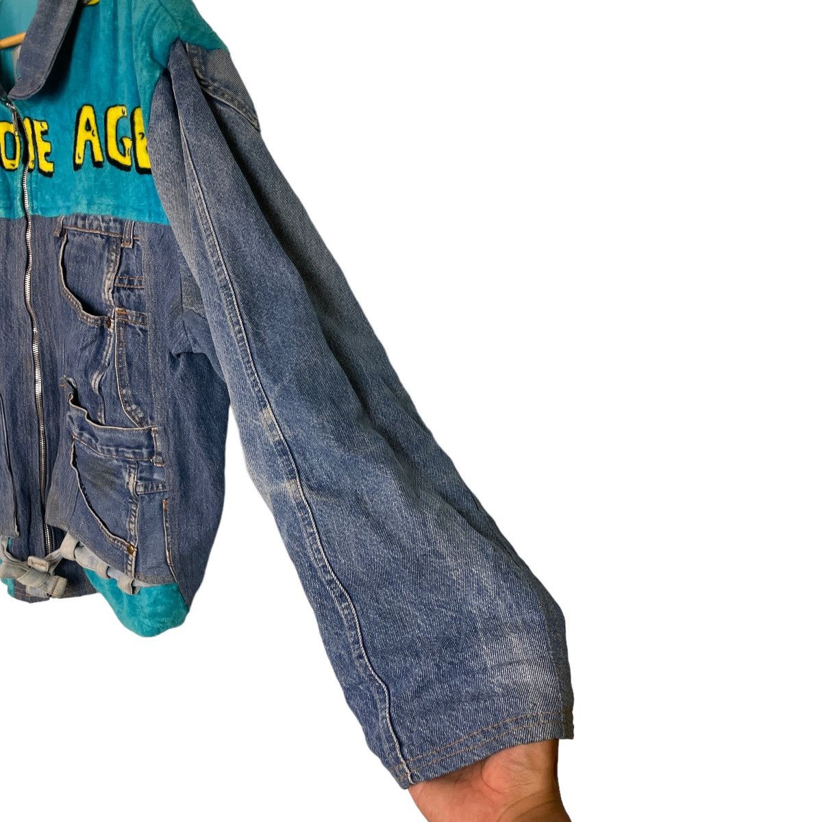 Too Cute Guetta Bros. Too Cute Stone Age Denim Jeans Designed Jacket Size US XXL / EU 58 / 5 - 9 Thumbnail