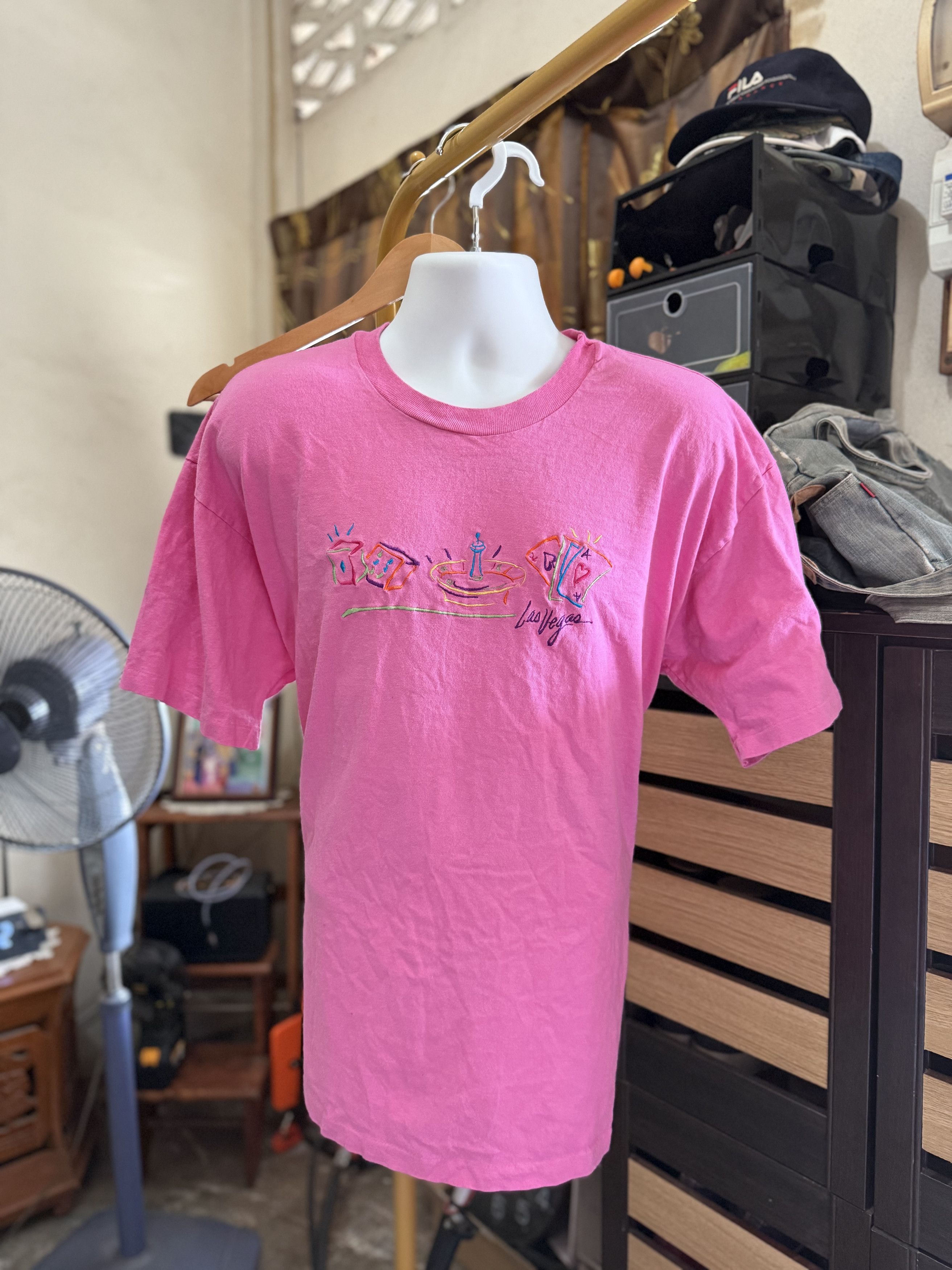 Anvil Vintage Las Vegas Embroidered Tee Anvil USA 2X Pink Size US XXL / EU 58 / 5 - 2 Thumbnail
