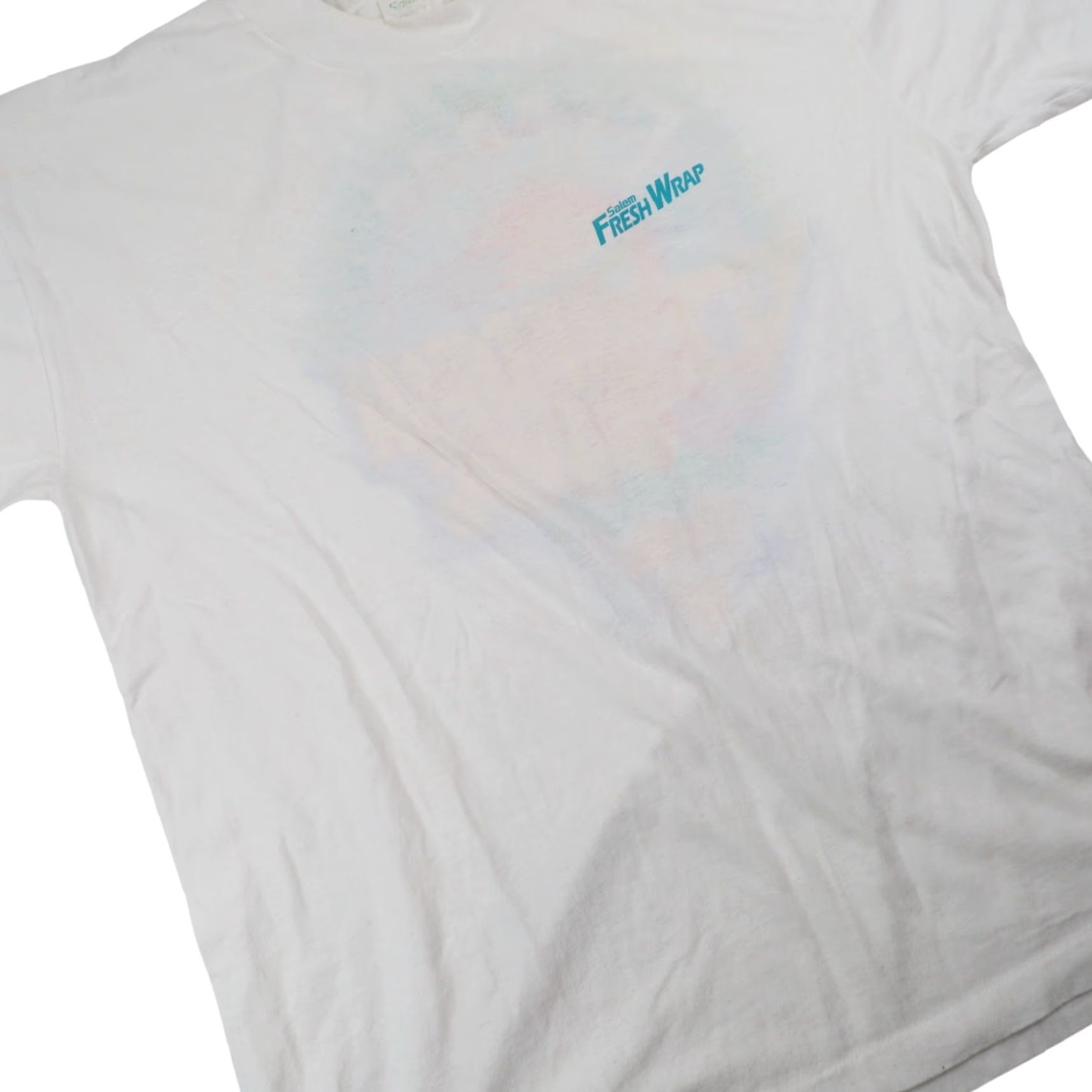 Vintage VINTAGE Salem 1992 Fresh Wrap Graphic Advertisement T Shirt Men XL White Size US XL / EU 56 / 4 - 4 Thumbnail
