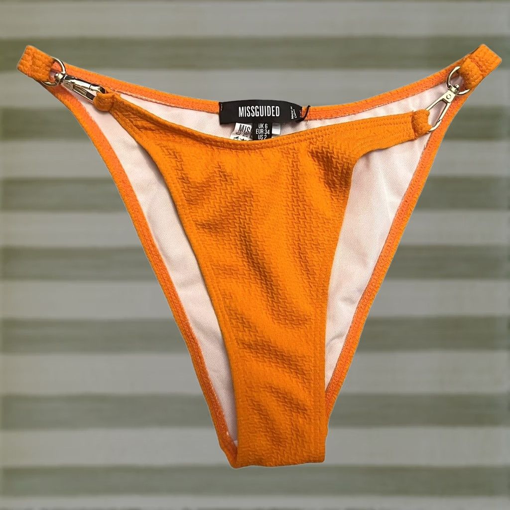 Missguided Missguided Women's Orange Bikini Bottom 2 Size 26" / US 2 / IT 38 - 1 Thumbnail