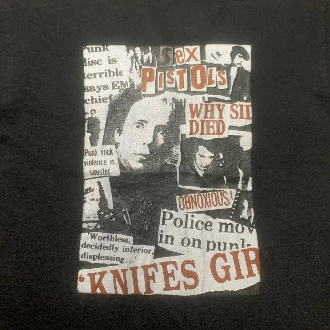 Vintage Vintage 90s SEX PISTOLS Sid Vicious Obnoxious Punk Rock Tee Size US L / EU 52-54 / 3 - 2 Thumbnail