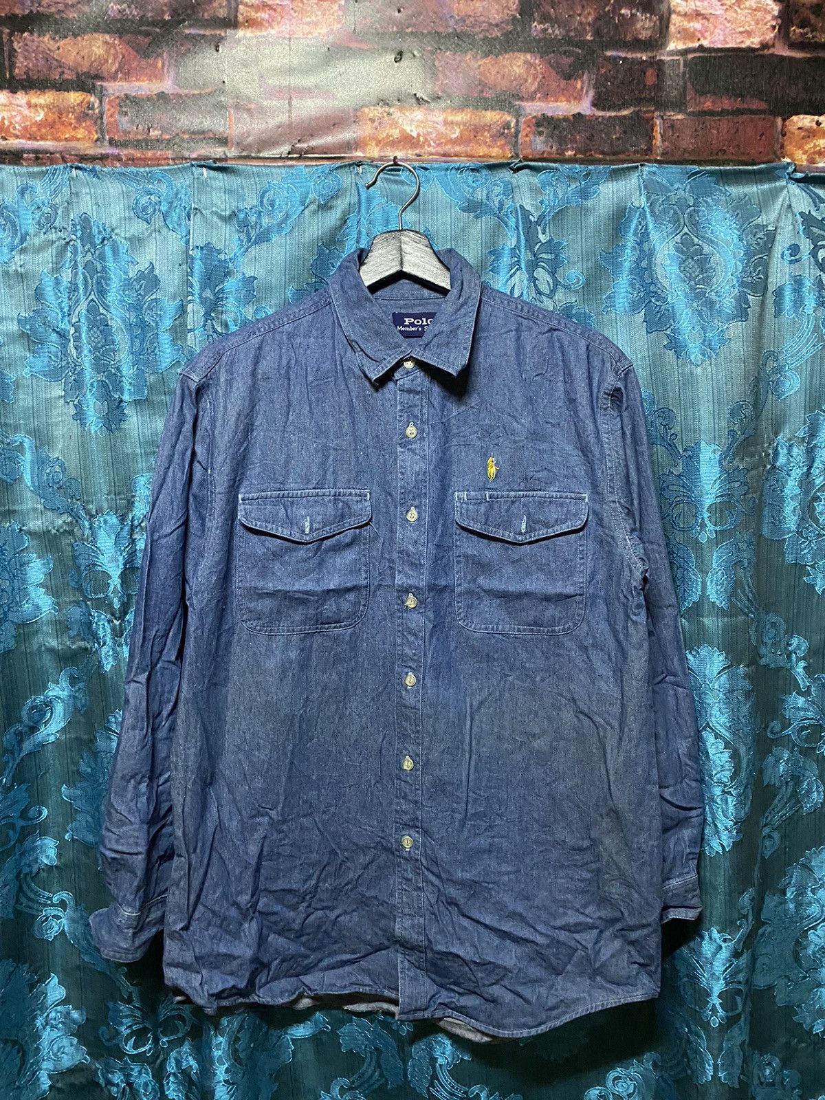 image of Vintage Polo Member Staff Blue, Men's (Size Medium)