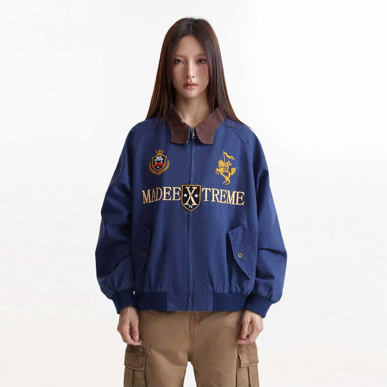 Japanese Brand × Vintage MADE EXTREME vintage retro American style bomber jacket Size US XL / EU 56 / 4 - 4 Thumbnail