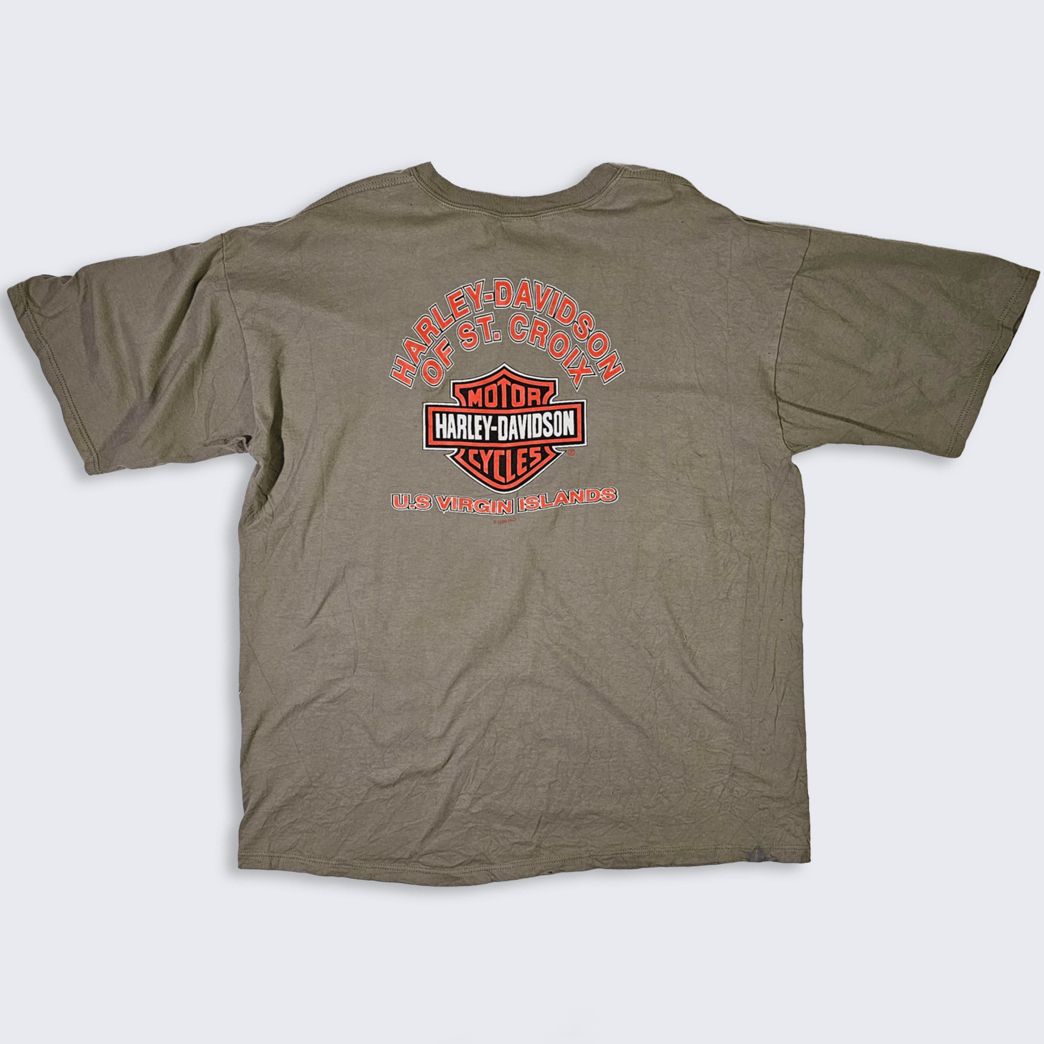 Harley Davidson Harley Davidson Vintage Y2K Virgin Islands T-Shirt Size US XL / EU 56 / 4 - 2 Thumbnail