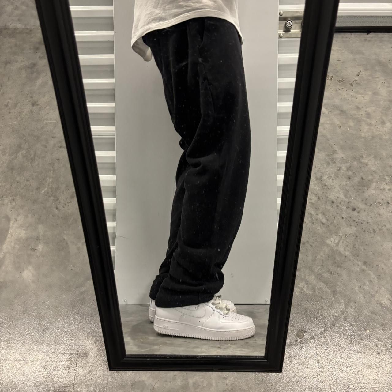 Japanese Brand × Vintage Crazy Vintage Y2K/2000s Black Essential Sweatpants! Size US 32 / EU 48 - 2 Thumbnail