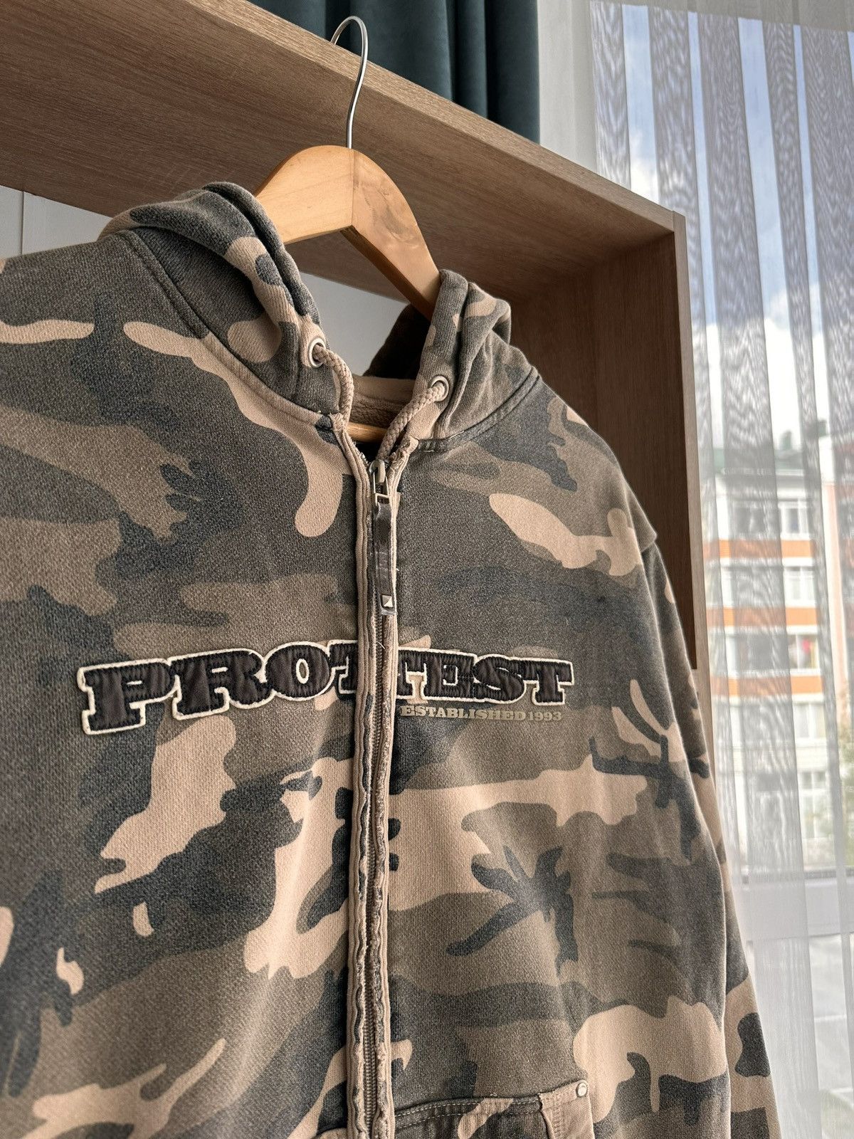 Vintage Vintage Protest Boardwear Military Heavyweight Zip Hoodie Size US L / EU 52-54 / 3 - 5 Thumbnail