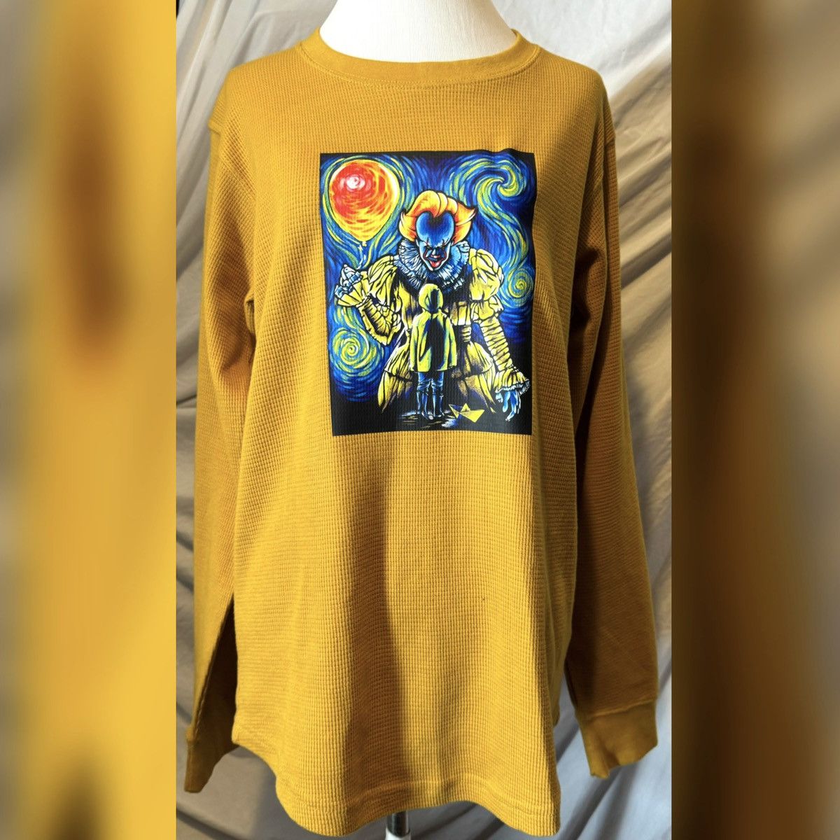 Other Pennywise X Van Gogh, Custom, Unisex Long Sleeve Thermal Size US M / EU 48-50 / 2 - 3 Thumbnail