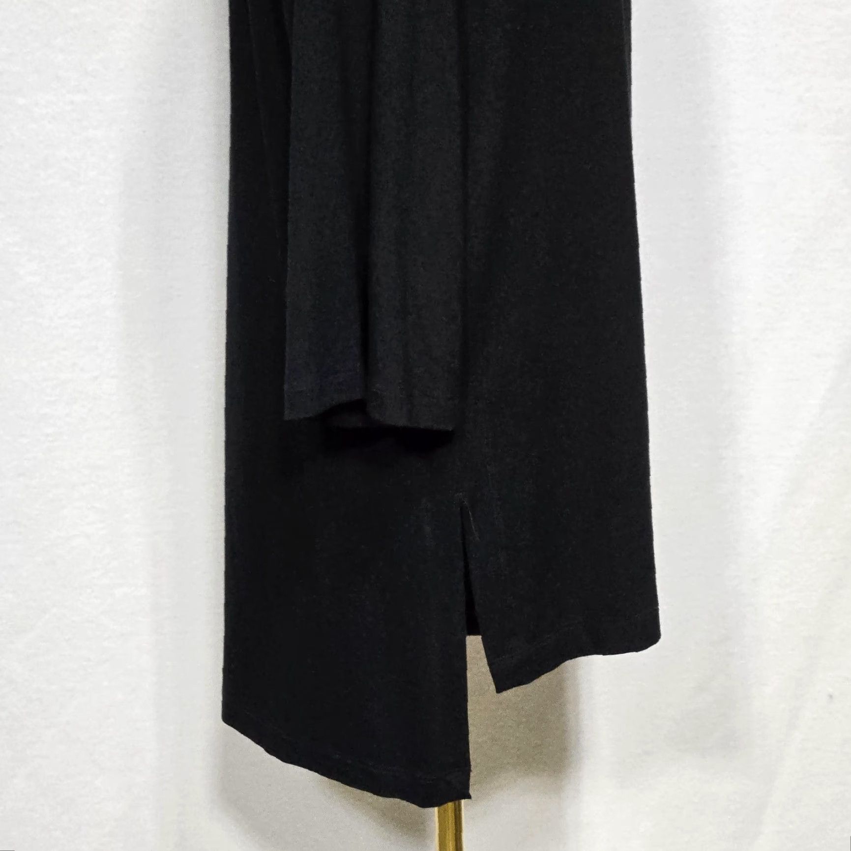 Eileen Fisher Eileen Fisher Tunic Top Womens Small Black Long Sleeve Boat Neck Stretch Pullover Regular XS? Size S / US 4 / IT 40 - 6 Thumbnail