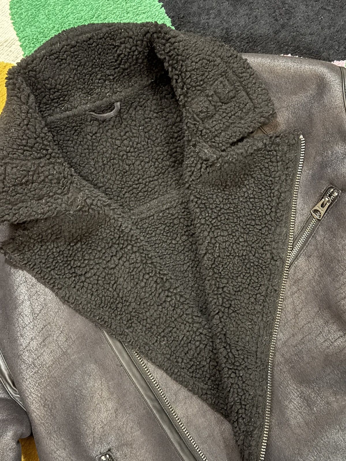 ONLY & SONS Sheepskin coat Size US XL / EU 56 / 4 - 2 Thumbnail
