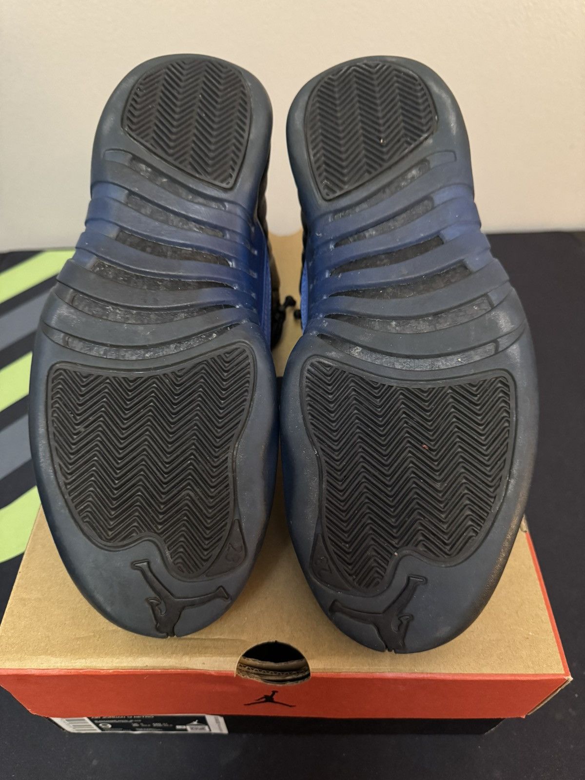 Jordan Brand Nike Air Jordan 12 Retro Black Royal Game Blue Size 9 Size US 9 / EU 42 - 7 Thumbnail