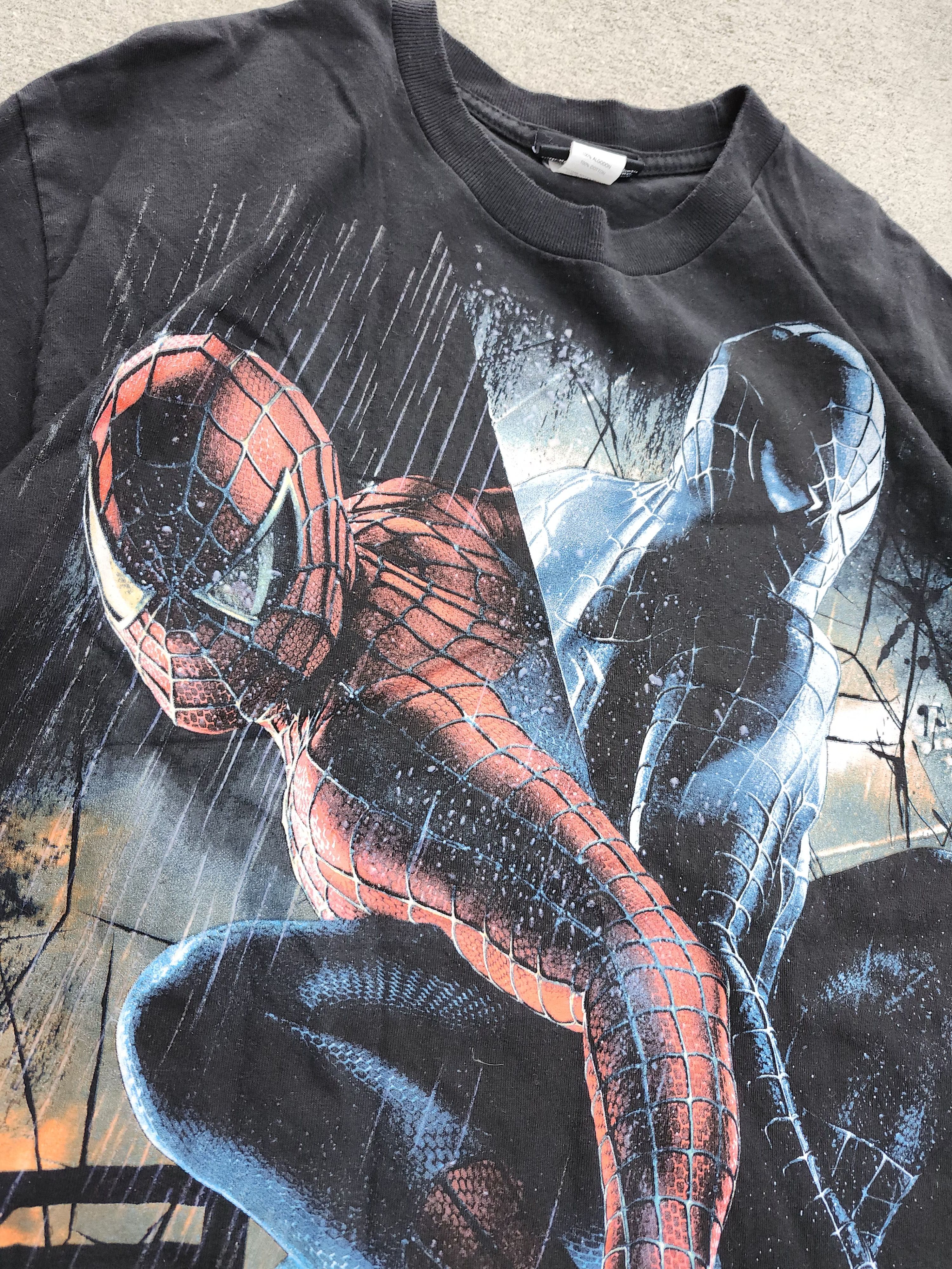 Marvel Comics Y2k 2007 Vintage Spiderman 3 black graphic tee. Size US L / EU 52-54 / 3 - 3 Thumbnail