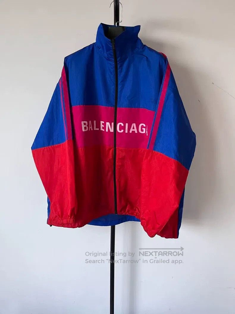Other Balenciaga Letter Stand Collar Zippered Raglan Long Sleeve Size XXS / US 00 / IT 34 - 1 Thumbnail