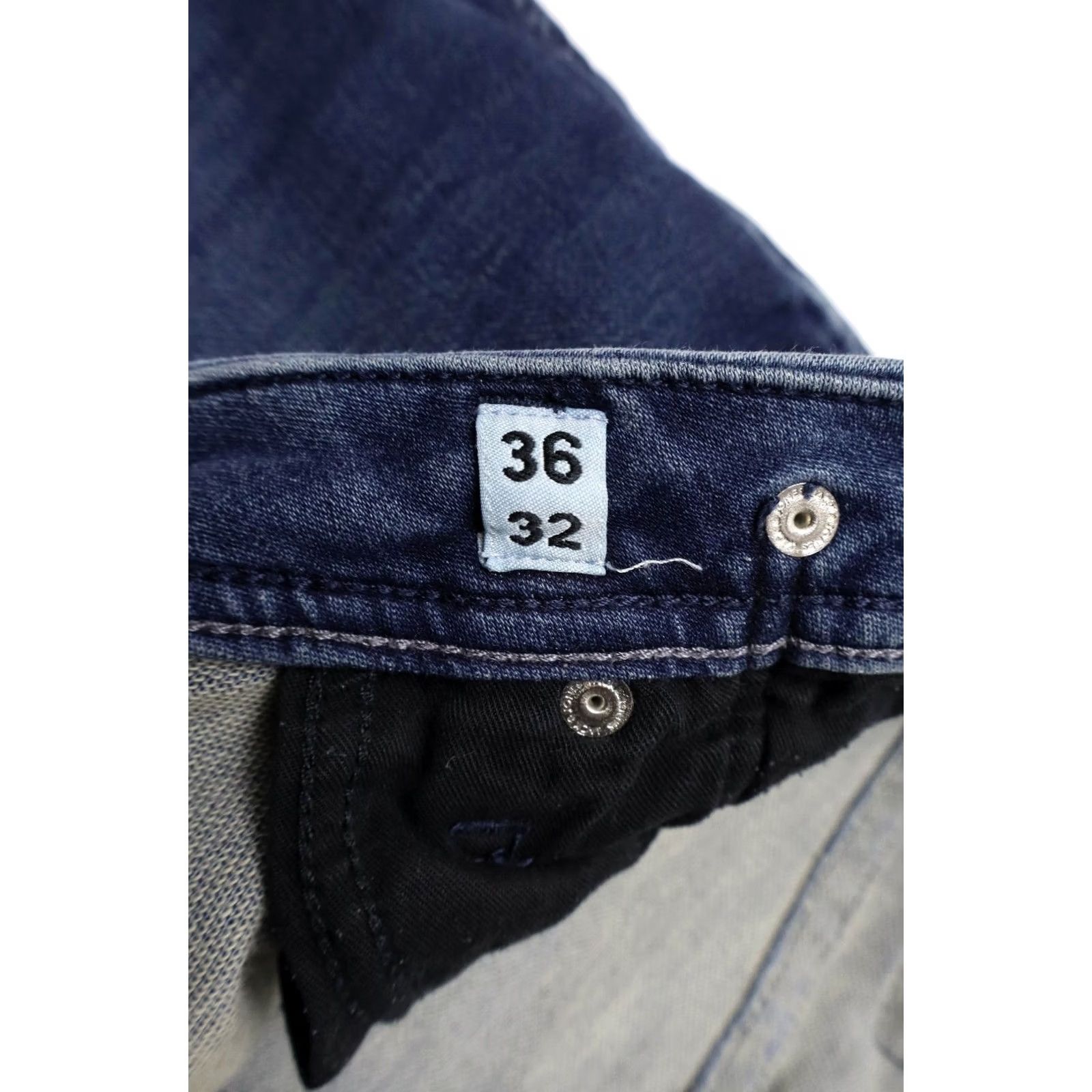Jack & Jones JACK & JONES Slim Fit/Tim Jeans Men's W36/L32 Blue Whiskers Faded Stretched Size US 36 / EU 52 - 6 Thumbnail