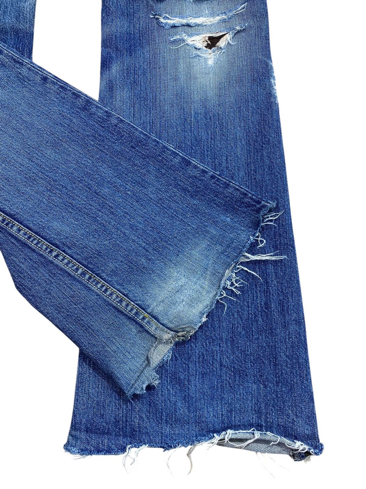 Diesel Vintage Diesel Blue Wash Distress Patch Style Flare Jeans Size US 28 / EU 44 - 7 Thumbnail