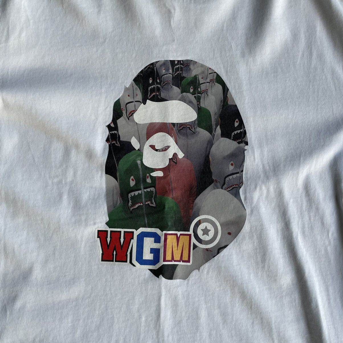 Bape Bape Shark Hoodie WGM Ape Head Tee Size US M / EU 48-50 / 2 - 2 Thumbnail