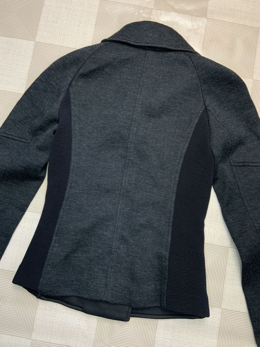 Pinko Pinko Women Gray Wool Full Zip Biker Jacket US 4 EU36 UK8 Size S / US 4 / IT 40 - 7 Thumbnail