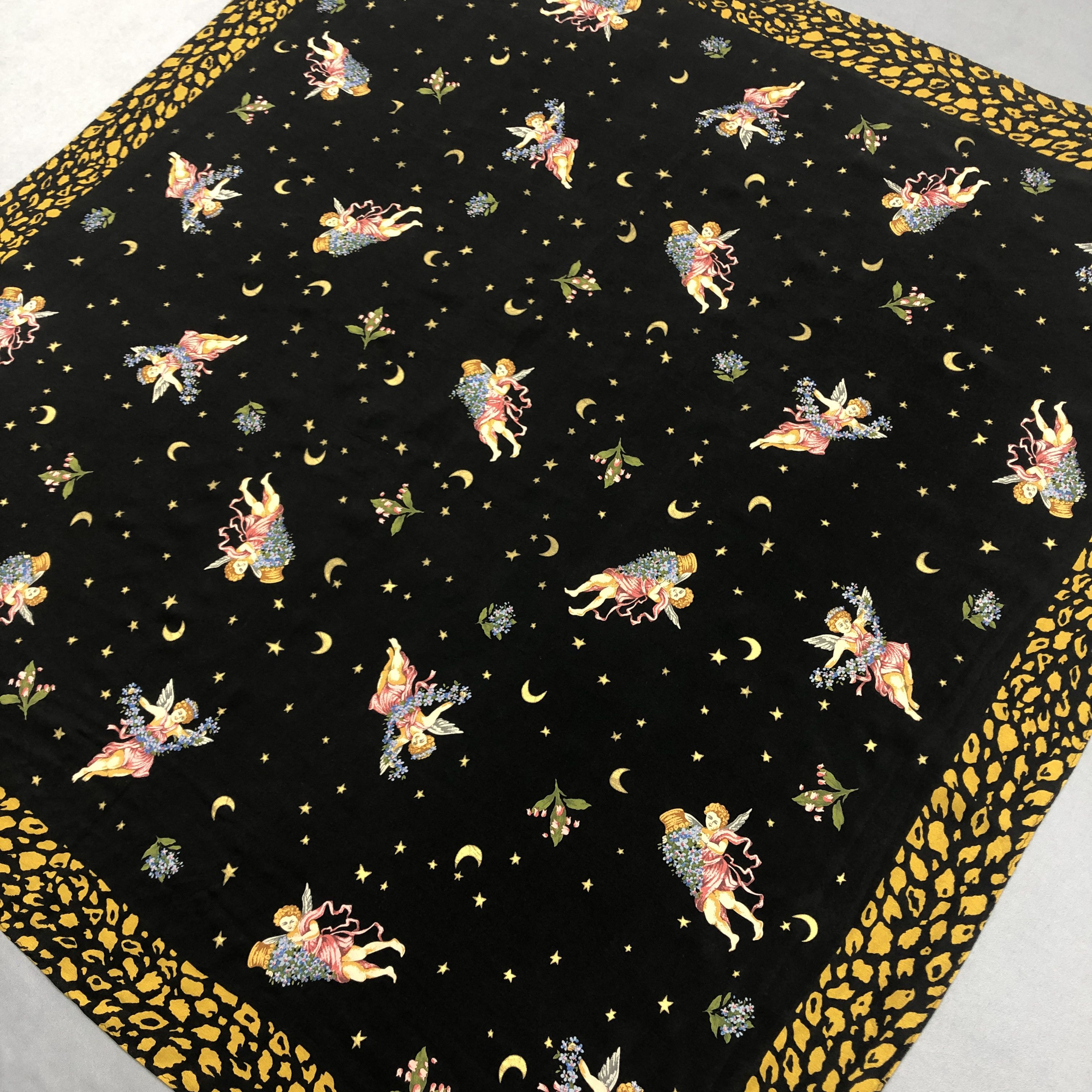 Other Vintage Lolita SILK Scarf Twill Stole Wraps Scarves Size ONE SIZE - 5 Thumbnail