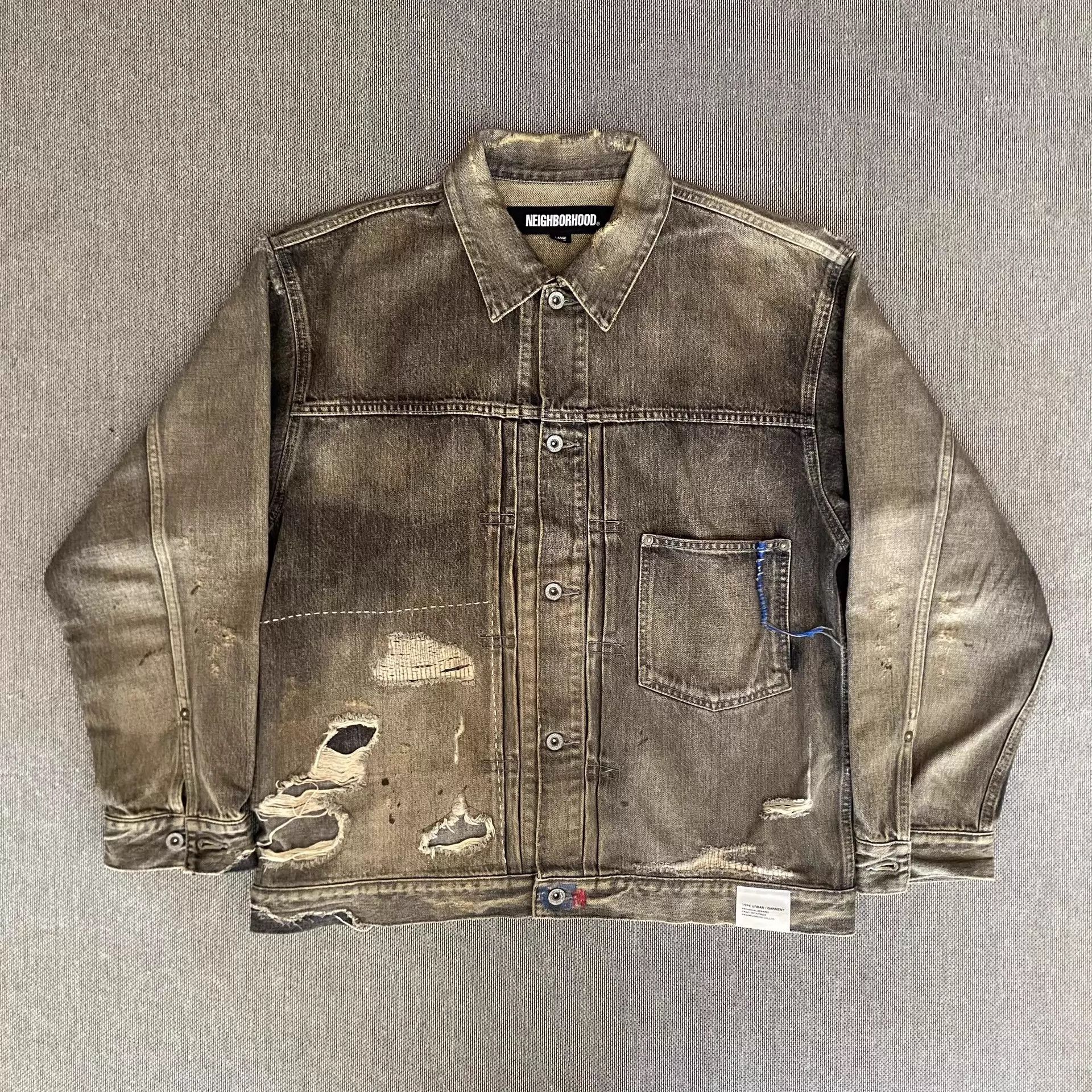 Neighborhood Neighborhood 24ss Stockman Black Denim Jacket (L) Size US L / EU 52-54 / 3 - 1 Thumbnail