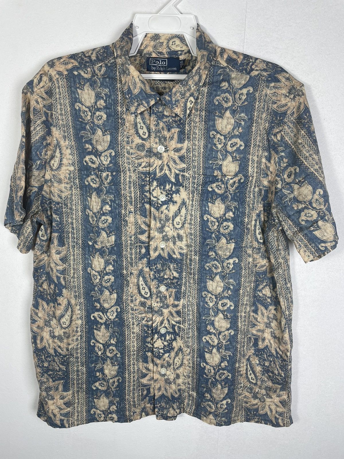 Polo Ralph Lauren × Vintage Vintage Polo Ralph Laurent Hawaiian 🌺 Shirt Size US L / EU 52-54 / 3 - 2 Thumbnail