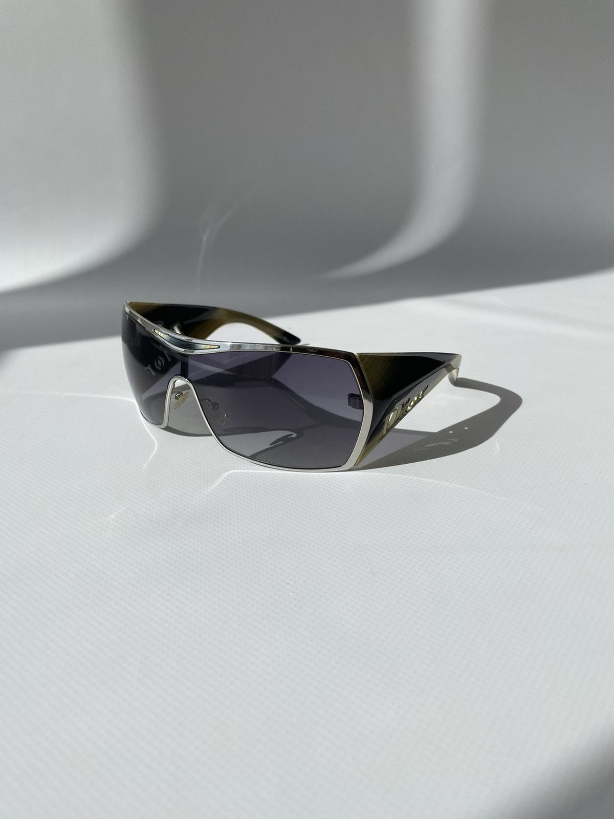 Dior Vintage Dior Galliano Gaucho Oversized Bike Mask Sunglasses Size ONE SIZE - 4 Thumbnail