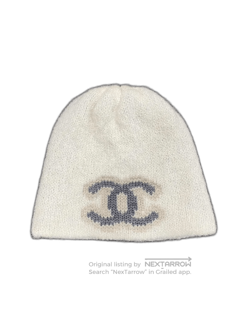 Chanel Chanel Cashmere Cold Hat with Logo. Size ONE SIZE - 1 Thumbnail