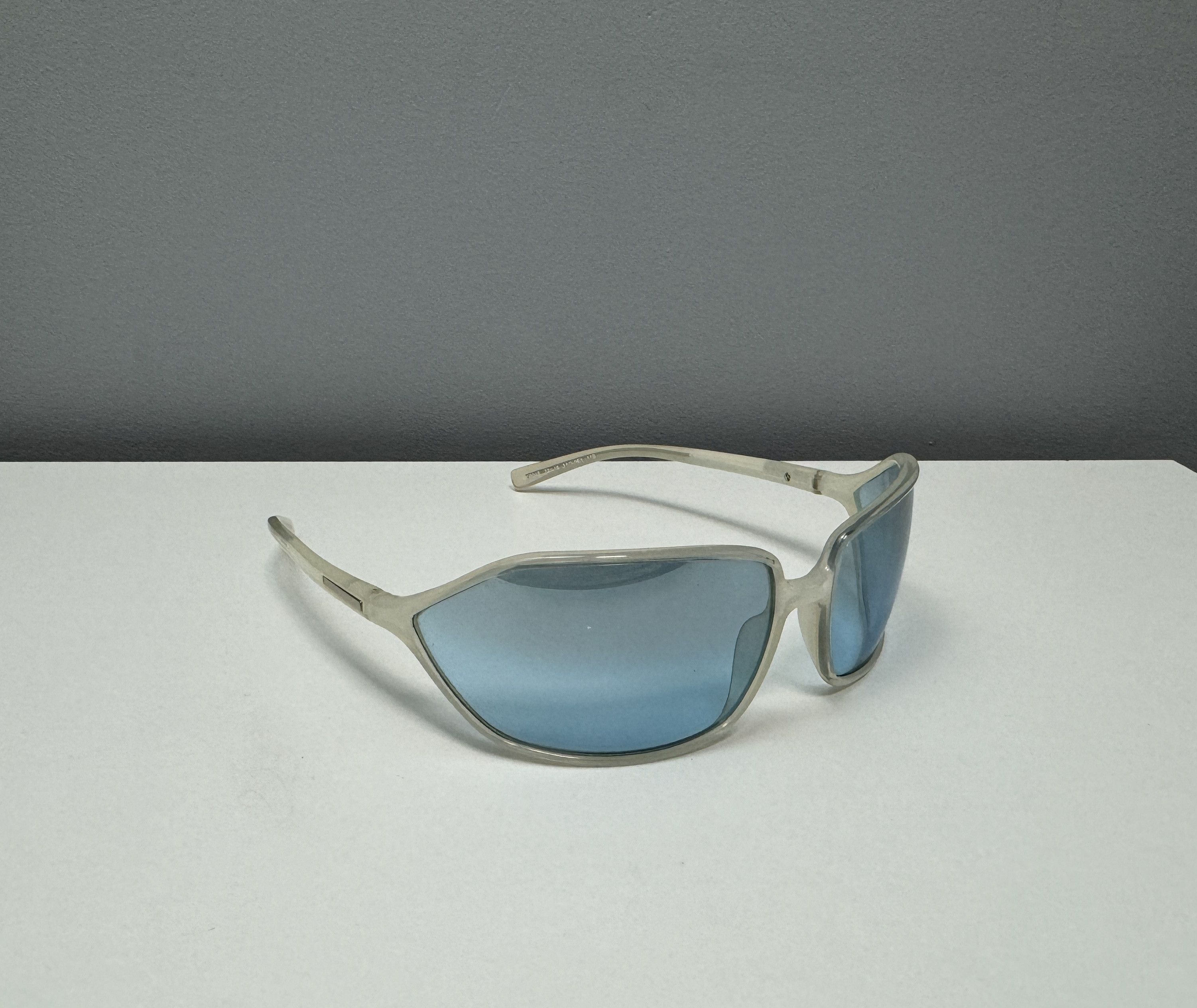 Prada Vintage 2000s Prada Sport SPR04E Sunglasses Shield Blue Y2K Size ONE SIZE - 3 Thumbnail
