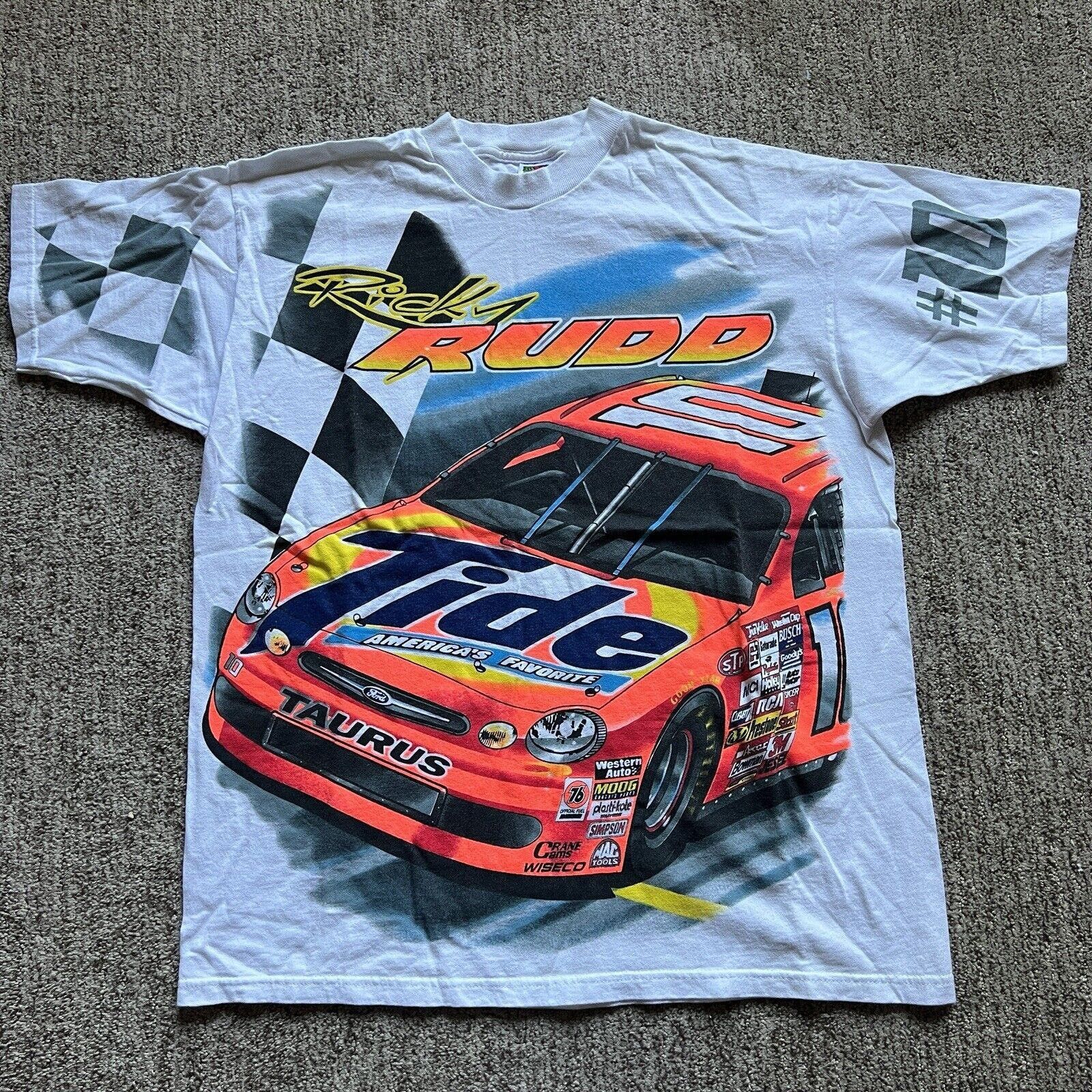 Logo 7 Vintage Ricky Rudd TIDE Racing Team NASCAR T-Shirt XL 1997 Size US XL / EU 56 / 4 - 3 Thumbnail
