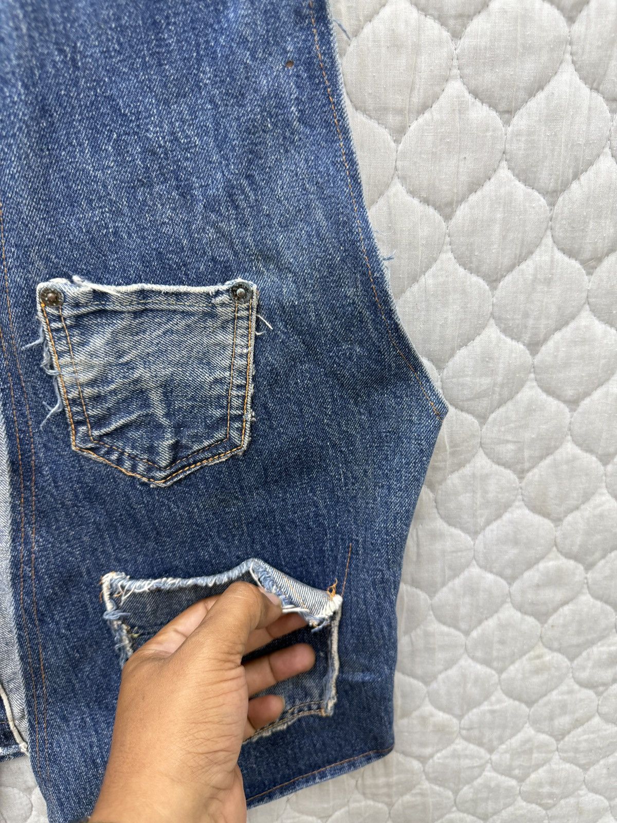 Handmade 🔥🔥🔥ARCHIVE HANDMADE CUSTOM DENIM VEST Size US S / EU 44-46 / 1 - 4 Thumbnail