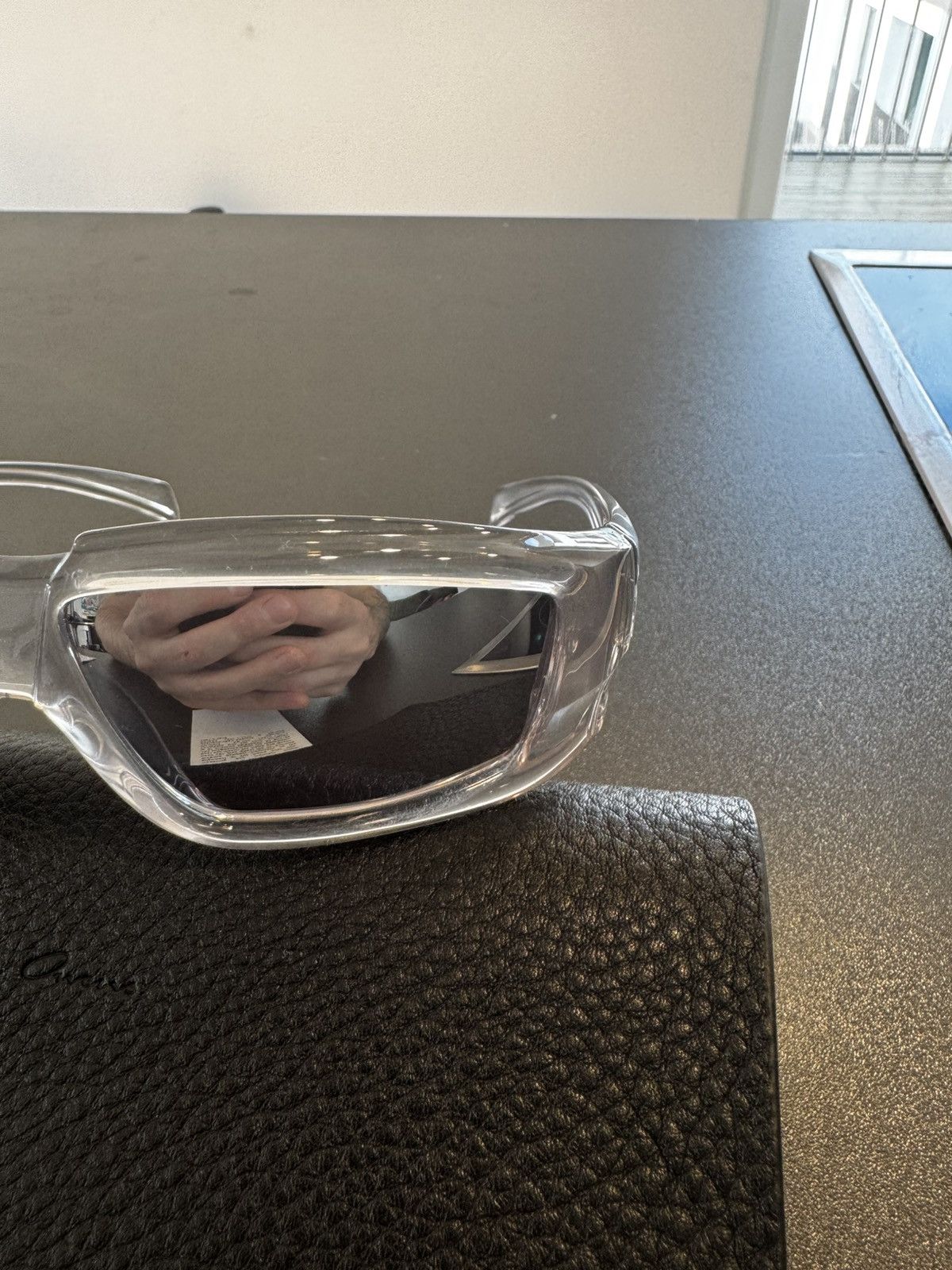 Rick Owens Rick Owens Oversized Transparent Sunglasses Size ONE SIZE - 3 Thumbnail