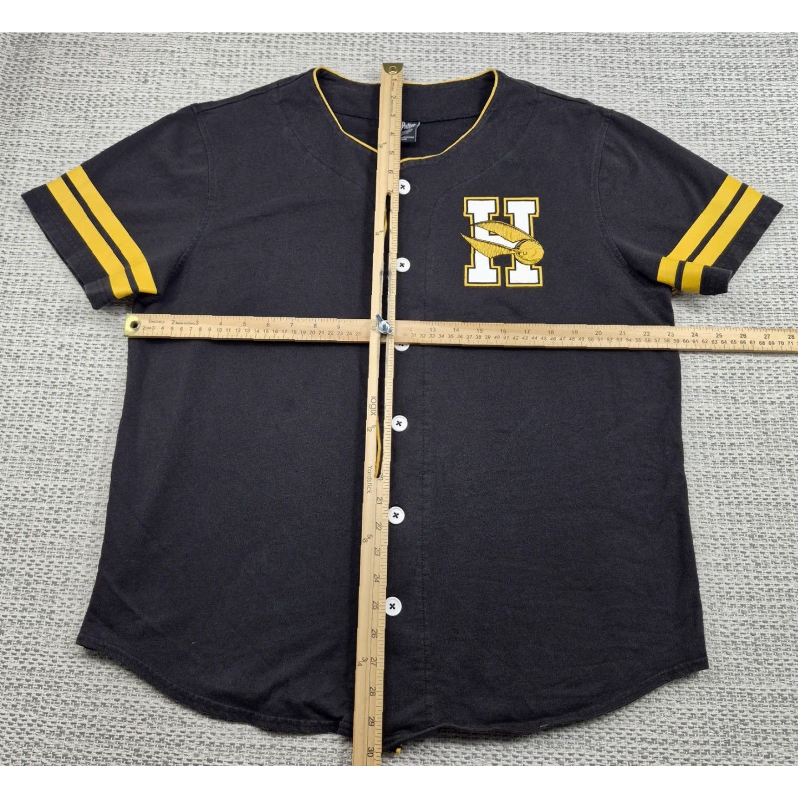 Disney Disney Harry Potter Hogwarts Quidditch Shirt Mens XL Black Baseball Jersey Tee Size US XL / EU 56 / 4 - 7 Thumbnail