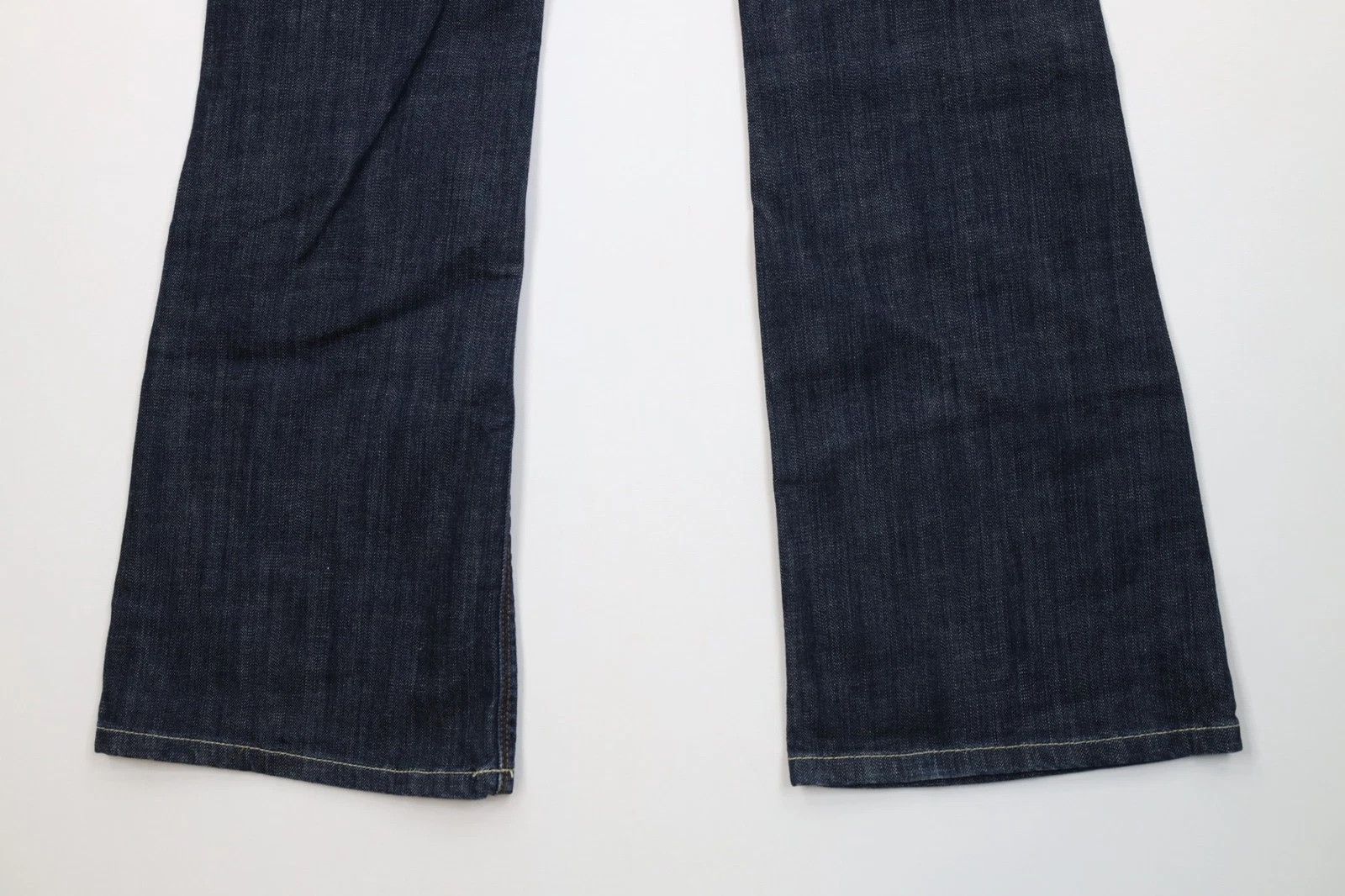 Vintage Vintage Y2K Streetwear Flared Wide Leg Denim Jeans Indigo Size 28" / US 6 / IT 42 - 12 Thumbnail